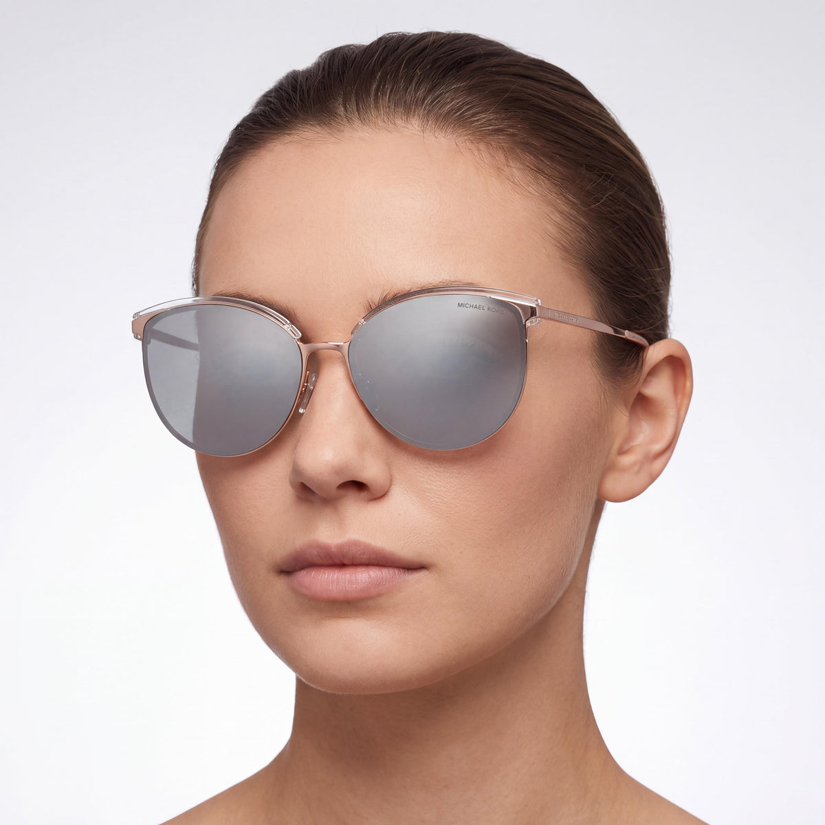Michael Kors MAGNOLIA MK 1088 para mujer, montura de metal dorado, oro rosa y plateado, lentes plateadas sin polarizar con protección UV, 59-16-140, Photo 5
