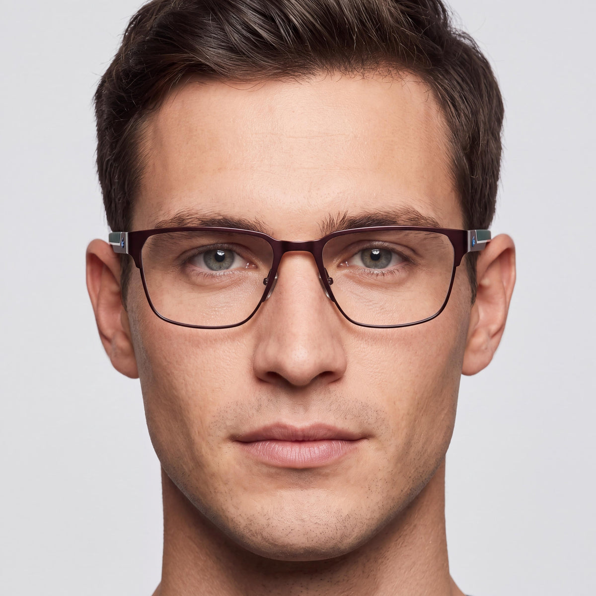 Lacoste Casual Men's Metal Ophthalmic Frames Matte Burgundy 58mm, Photo 4