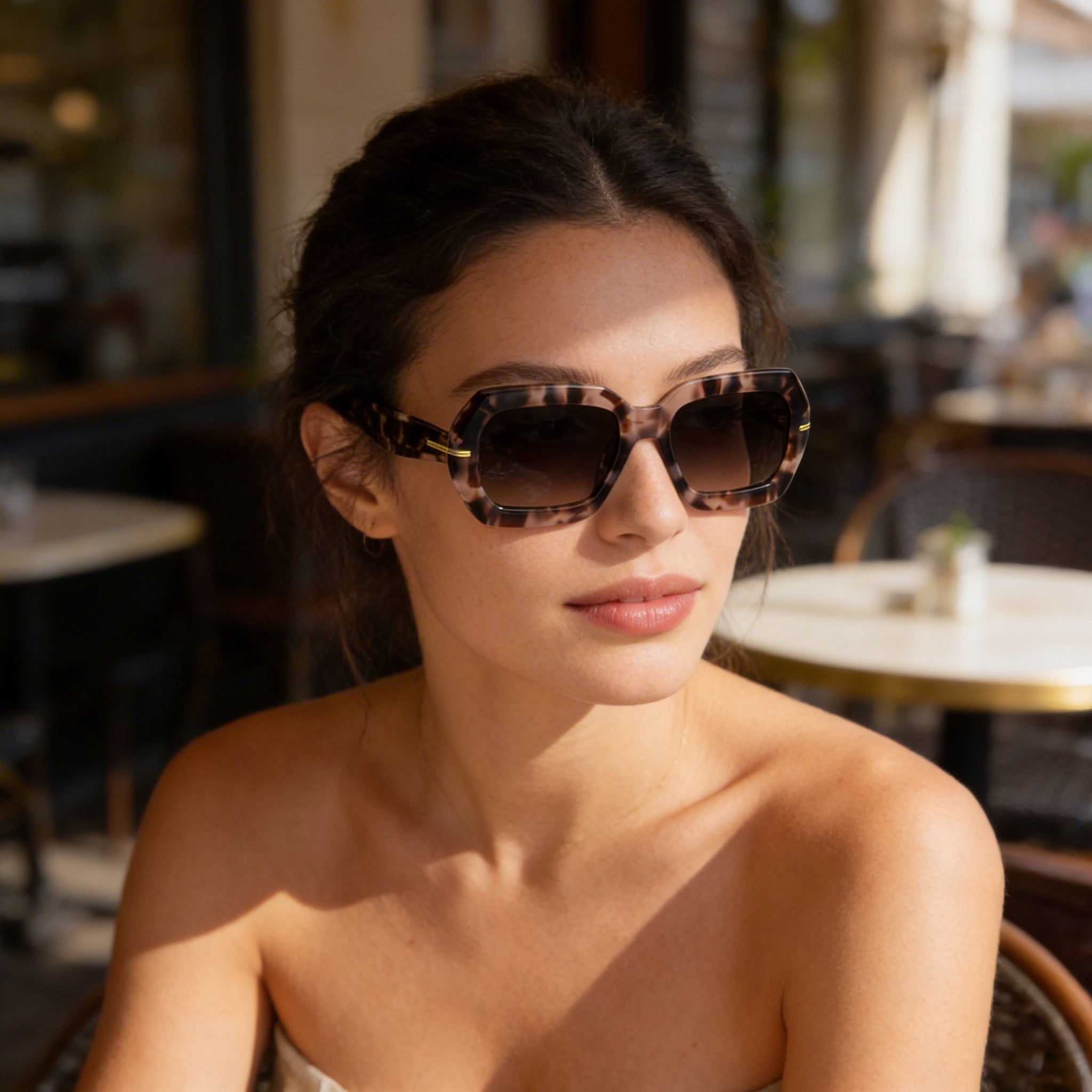 Hugo Boss Women's BOSS 1732/G/S Pink Havana Acetate Brown Shaded UV Protection Sunglasses 54mm, Photo 5