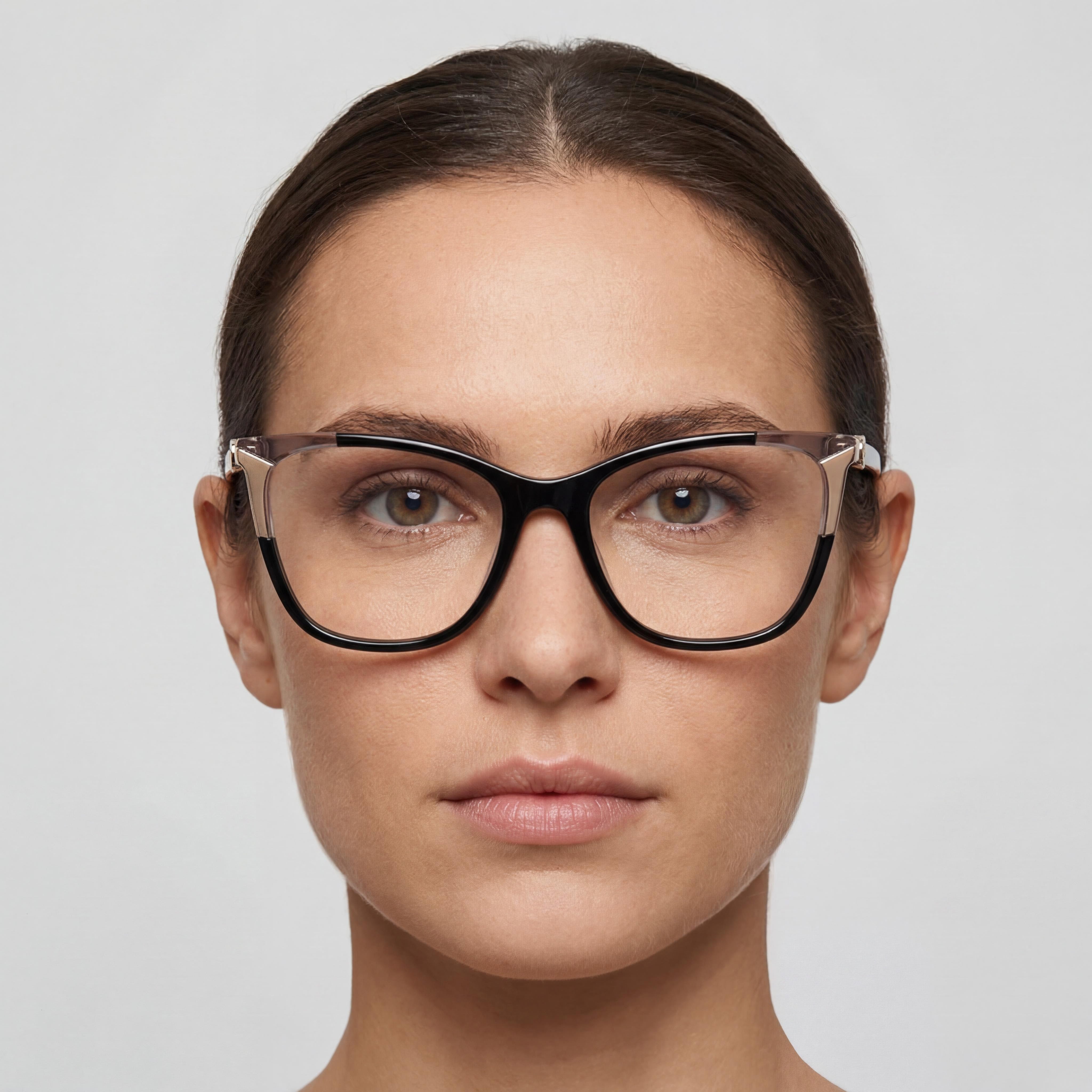 Carolina Herrera Ch 0057 Women's Acetate Full Rim Cat Eye Non- Black Nude Clear Lens Eyeglasses 53mm, Photo 4