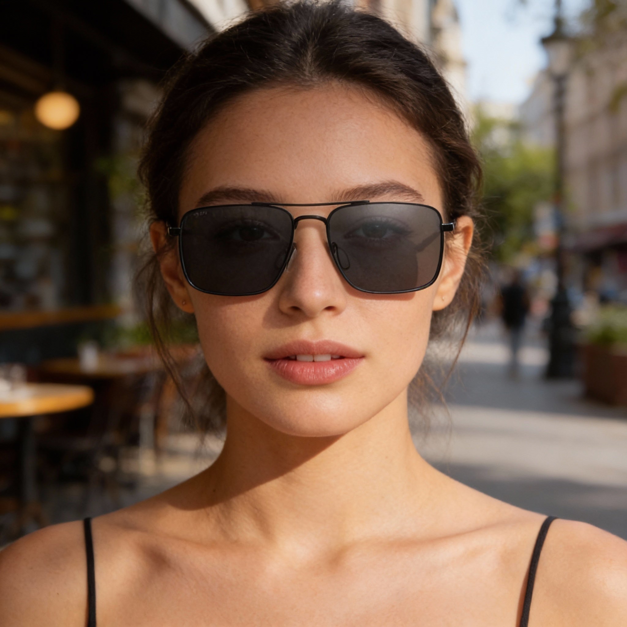 Gafas de sol unisex SMITH Outcome de acetato, color negro mate, lentes de policarbonato gris polarizado con protección UV, 45 mm, Photo 5