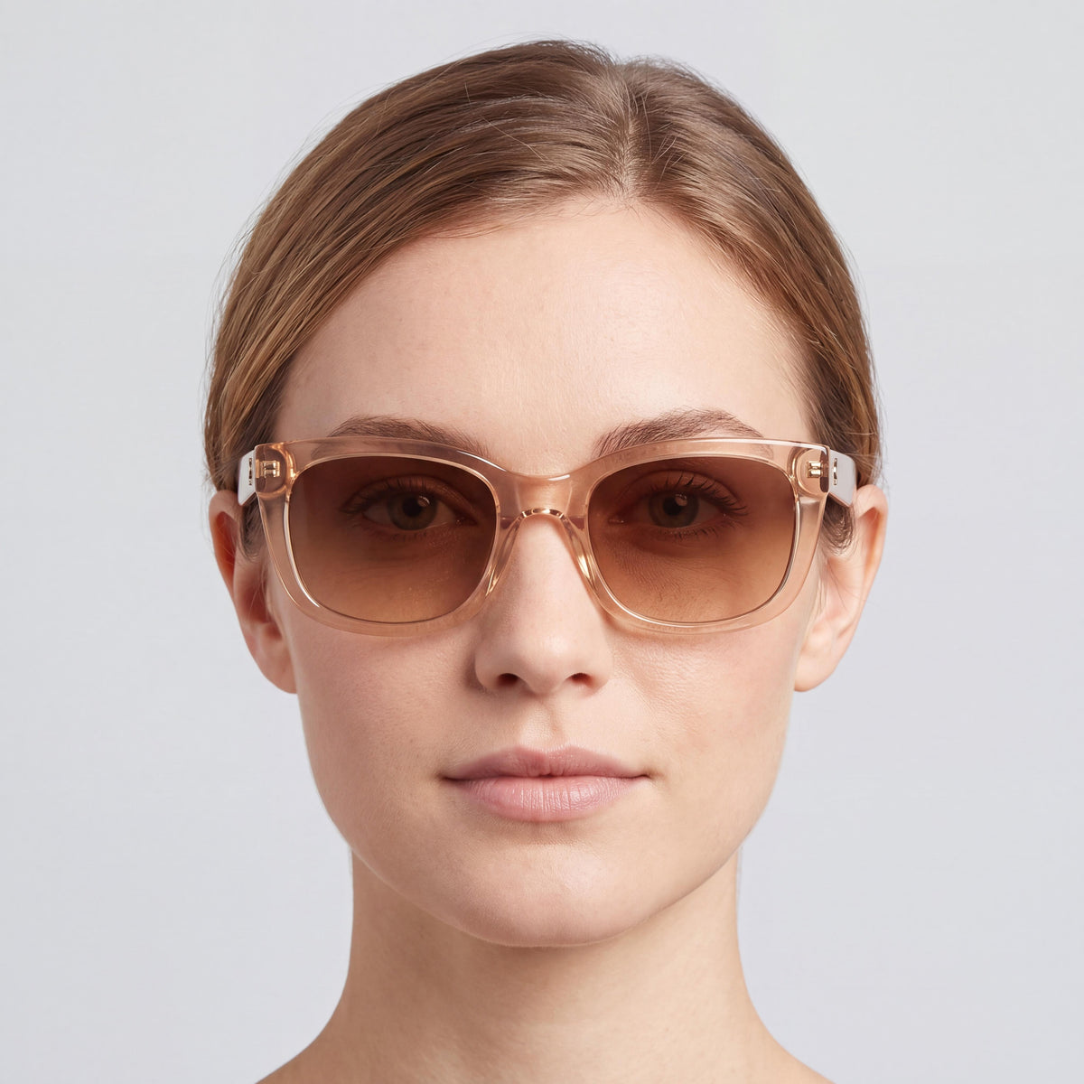 kate spade new york Z9K/HA 53 Women's Transparent Beige Brown Acetate Gradient Brown UV Protection Sunglasses 53mm, Photo 4