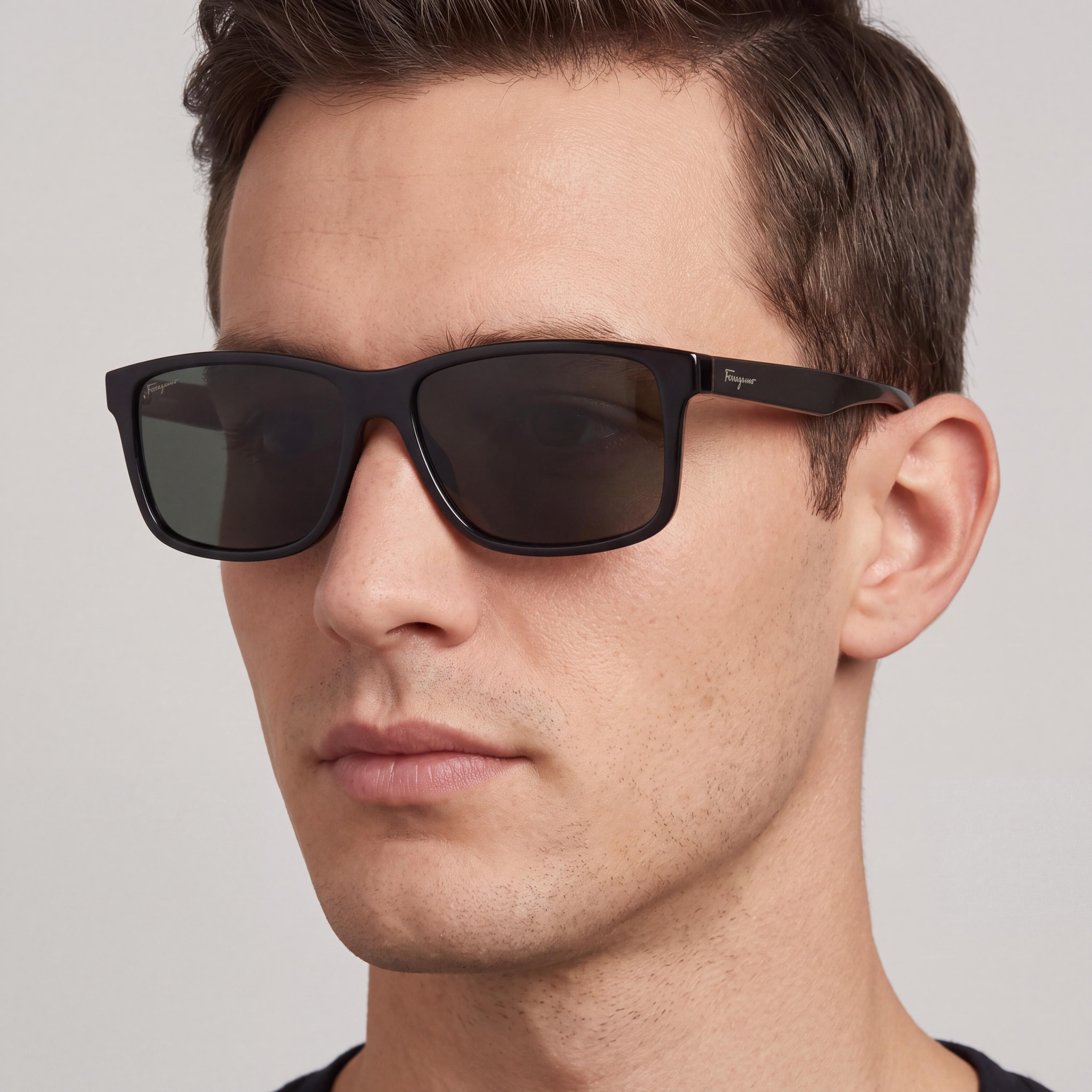 Salvatore Ferragamo SF938S 40796 Unisex Plastic Sunglasses Dark Green Beige 57mm, Photo 3