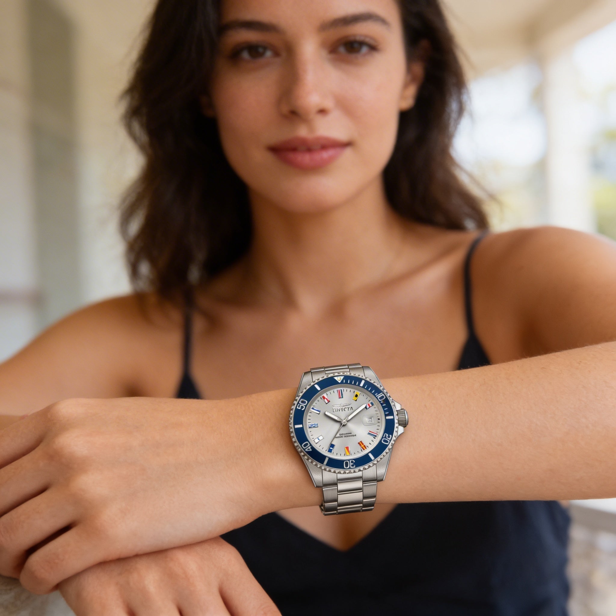 Invicta Pro Diver 49885 Unisex Silver Dial Stainless Steel Bracelet Quartz 20 ATM Watch 40mm Case, Photo 3