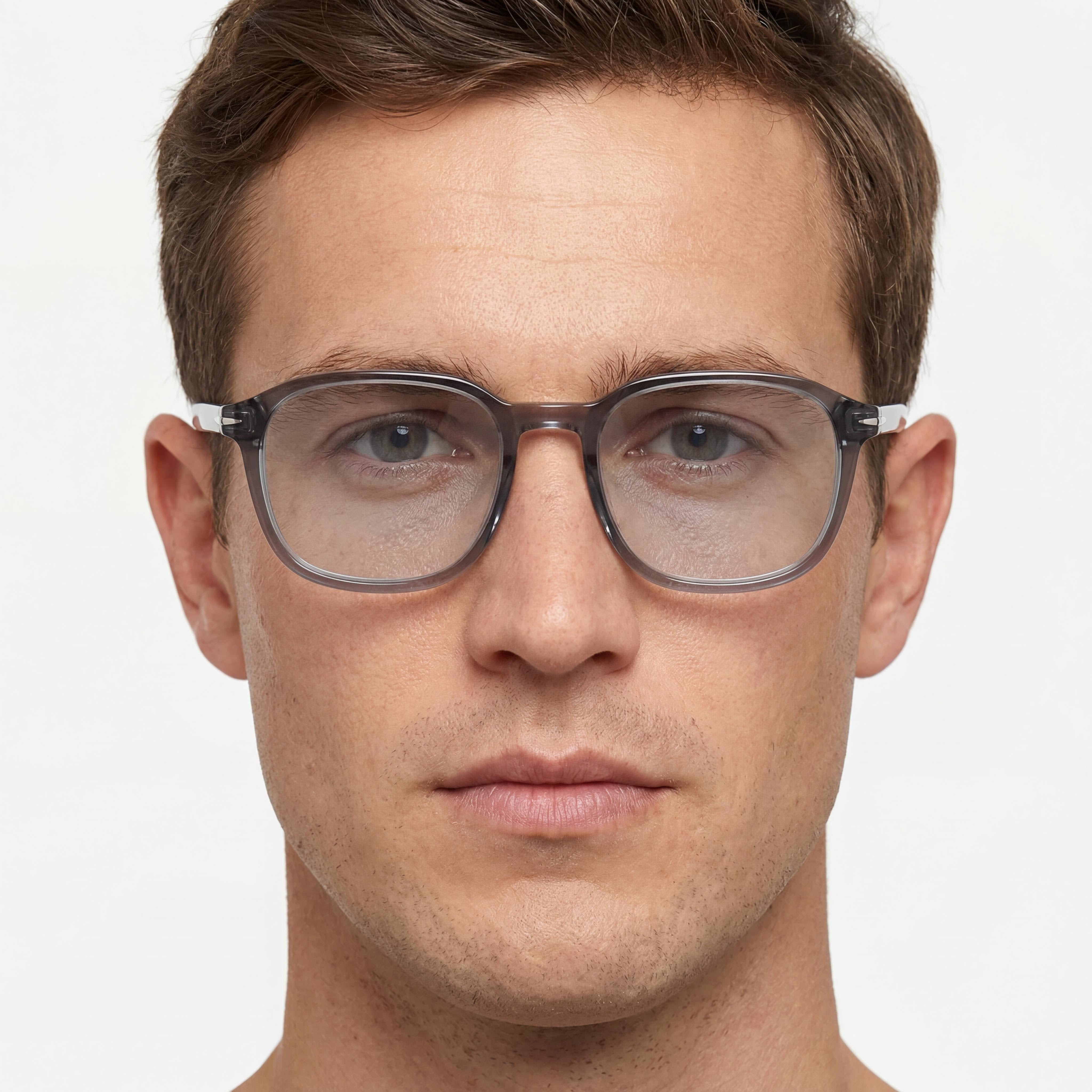 David Beckham Db 1084 Men's Transparent Grey Plastic Eyewear 51mm, Photo 3