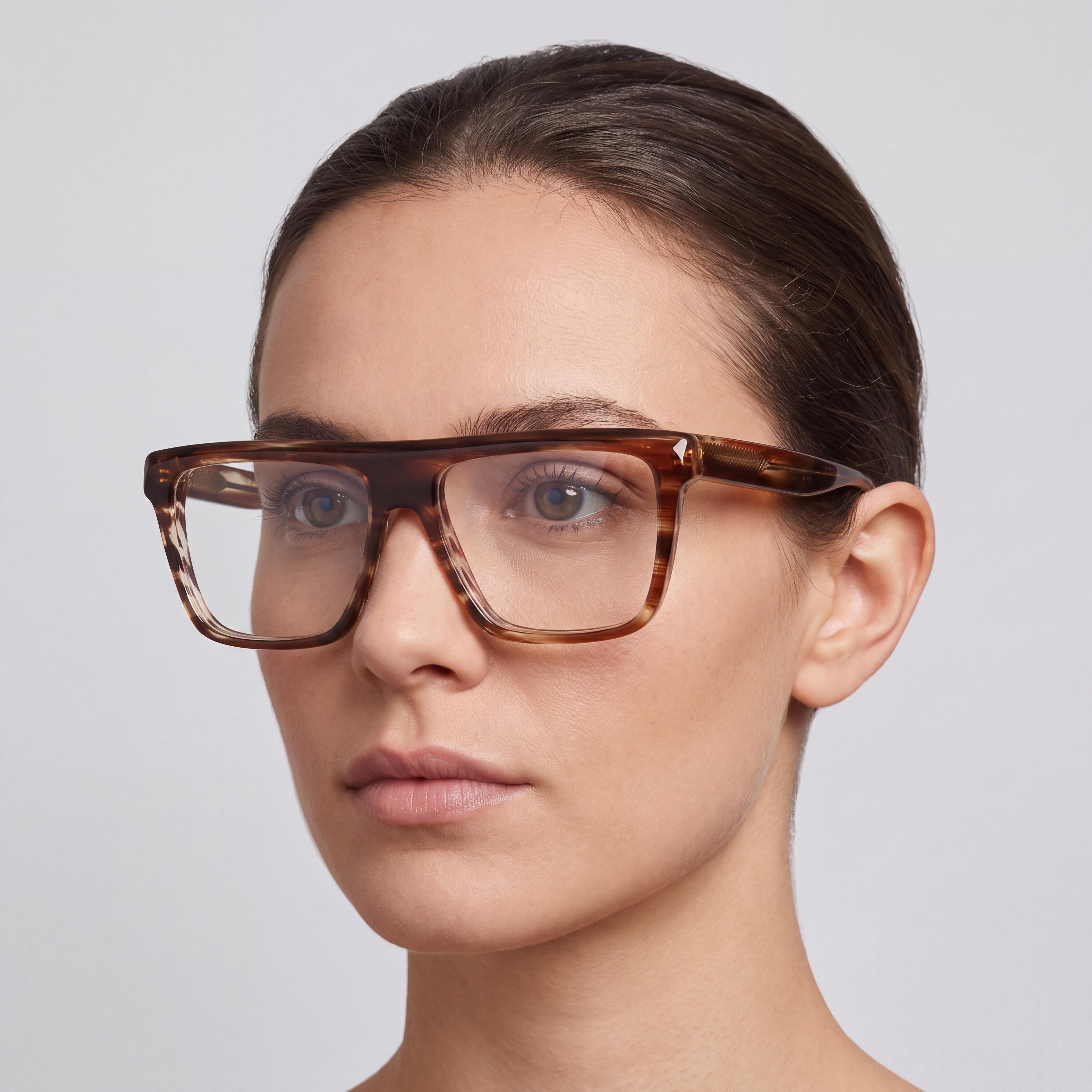 Victoria Beckham Vb2678 Women's Light Brown Horn Optical Frame with 54mm Lens, 15mm Bridge, 140mm Temples, Photo 3