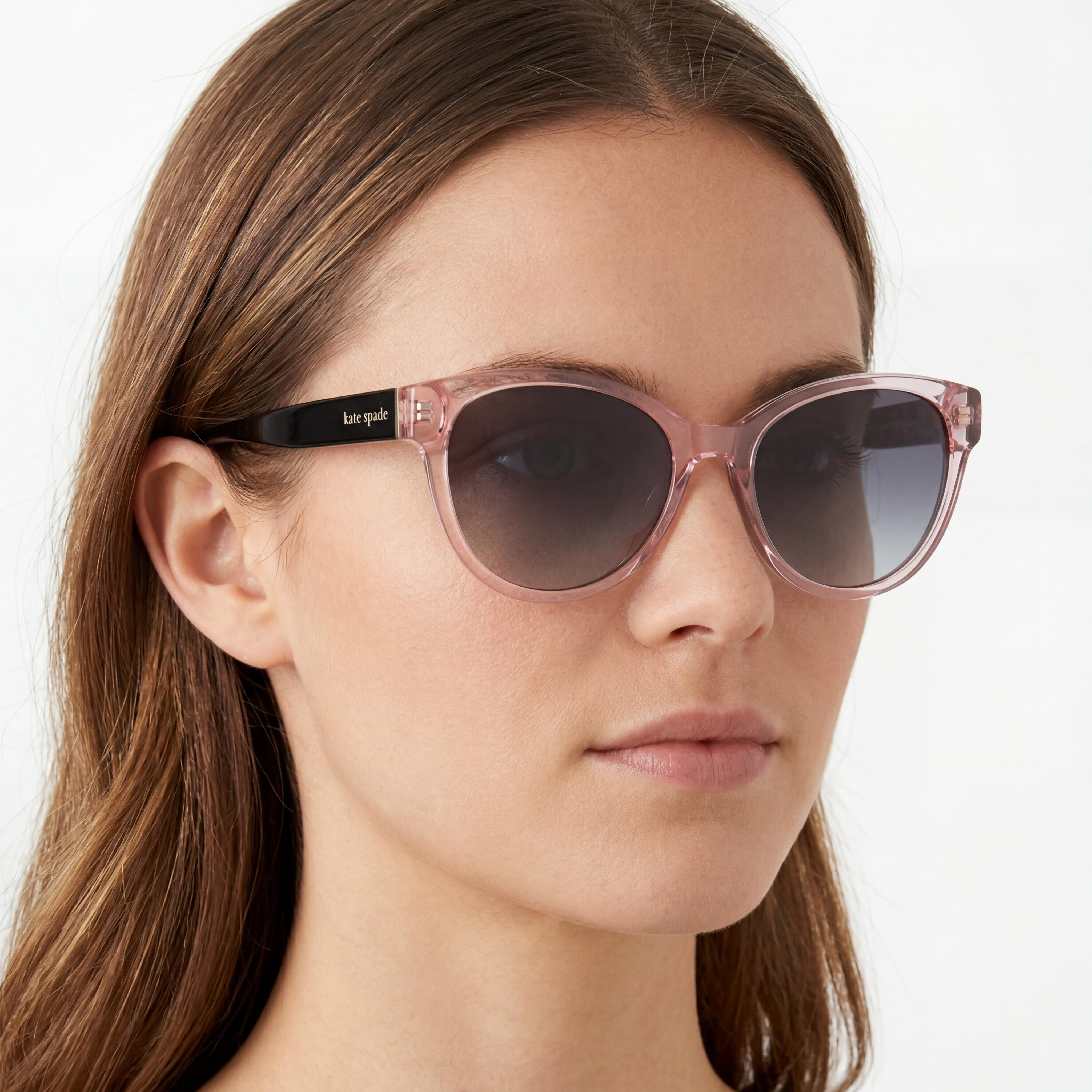 Kate Spade New York Seasonal Pink Grey Sunglasses for Women, 55mm, Photo 4