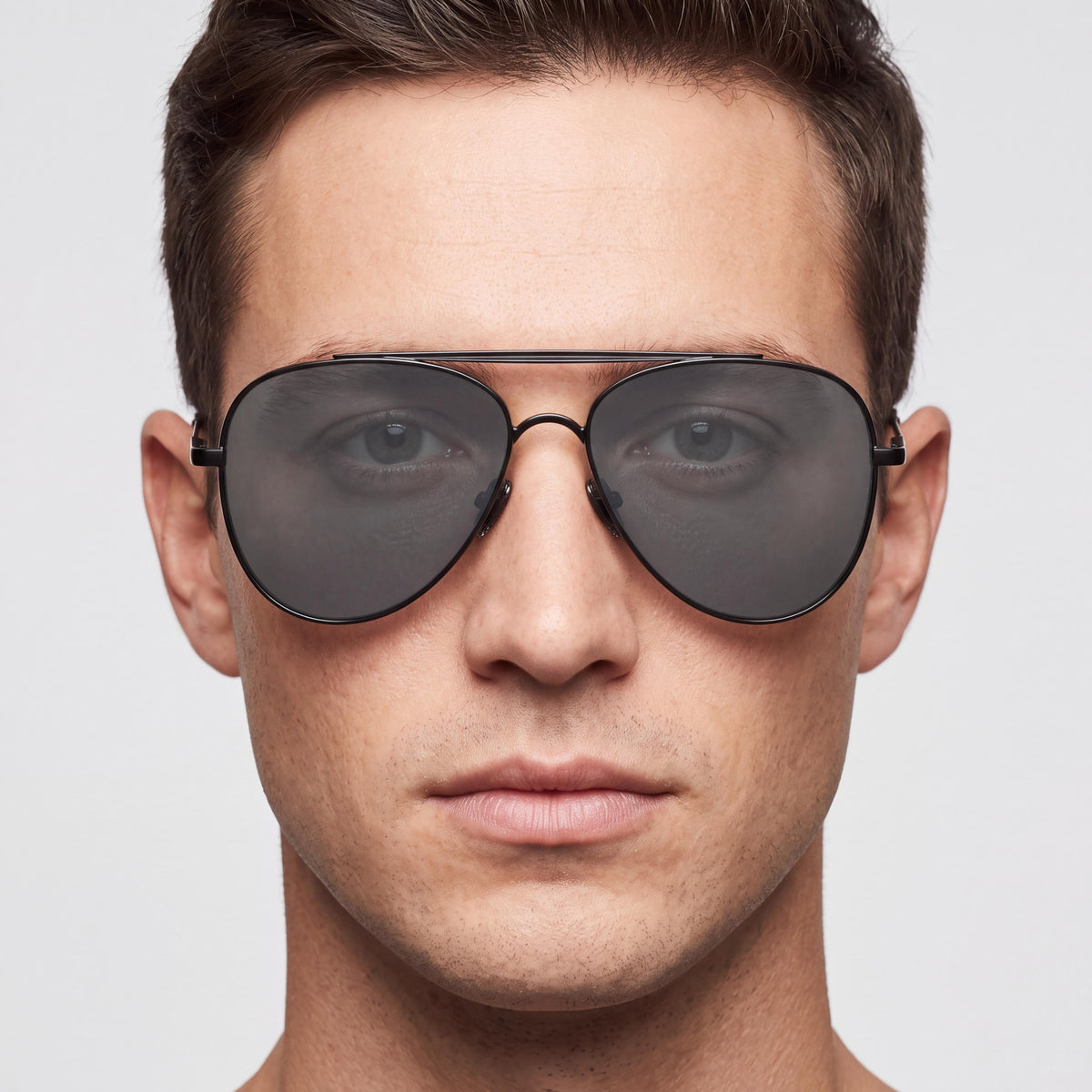 Gafas de sol para hombre QUAY AUSTRALIA Free Fall, metal negro/ahumado, polarizadas, con protección UV, 60 mm, Photo 5