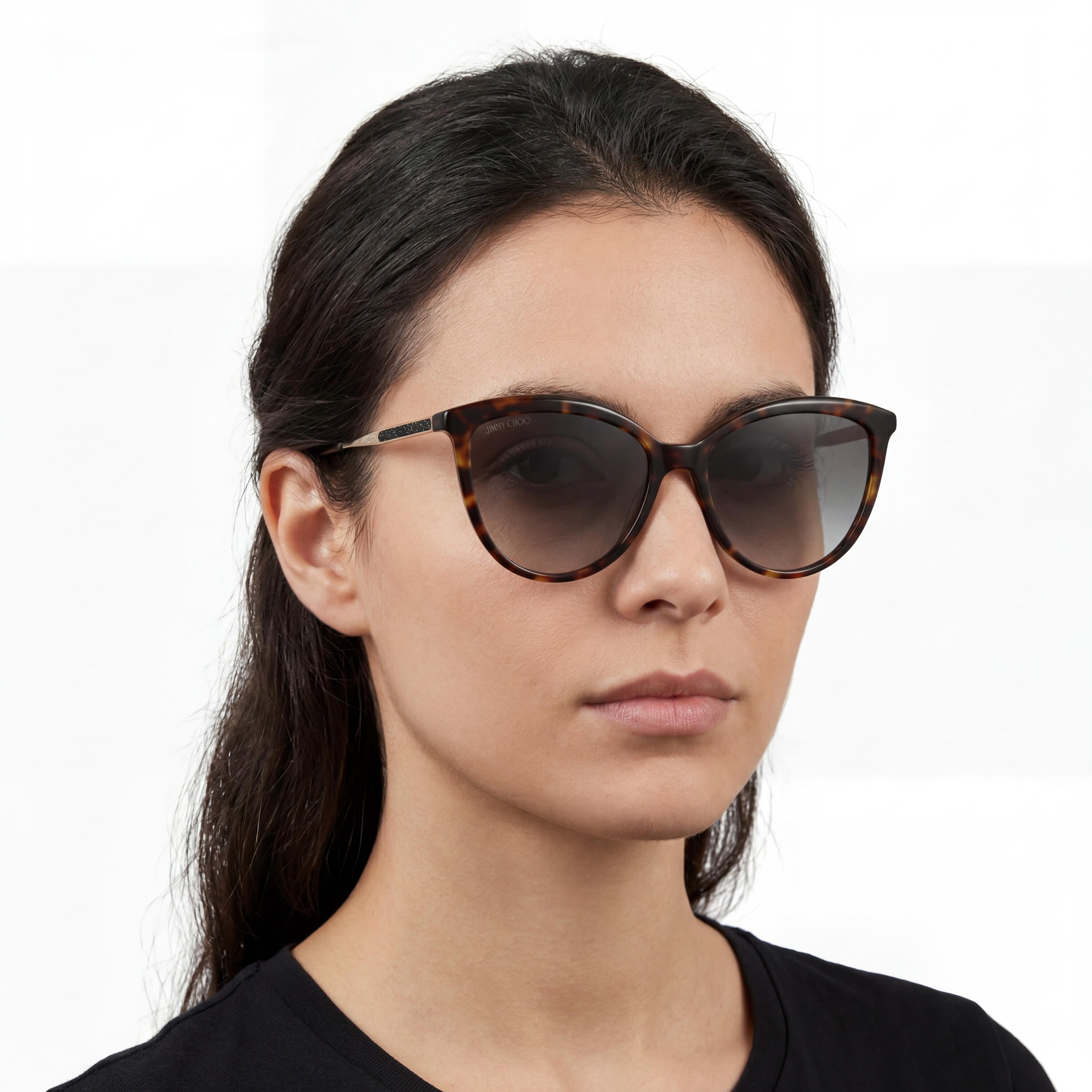 Jimmy Choo Belinda/S 086 Havana / Gold Sunglasses for Women, 56mm, Photo 5