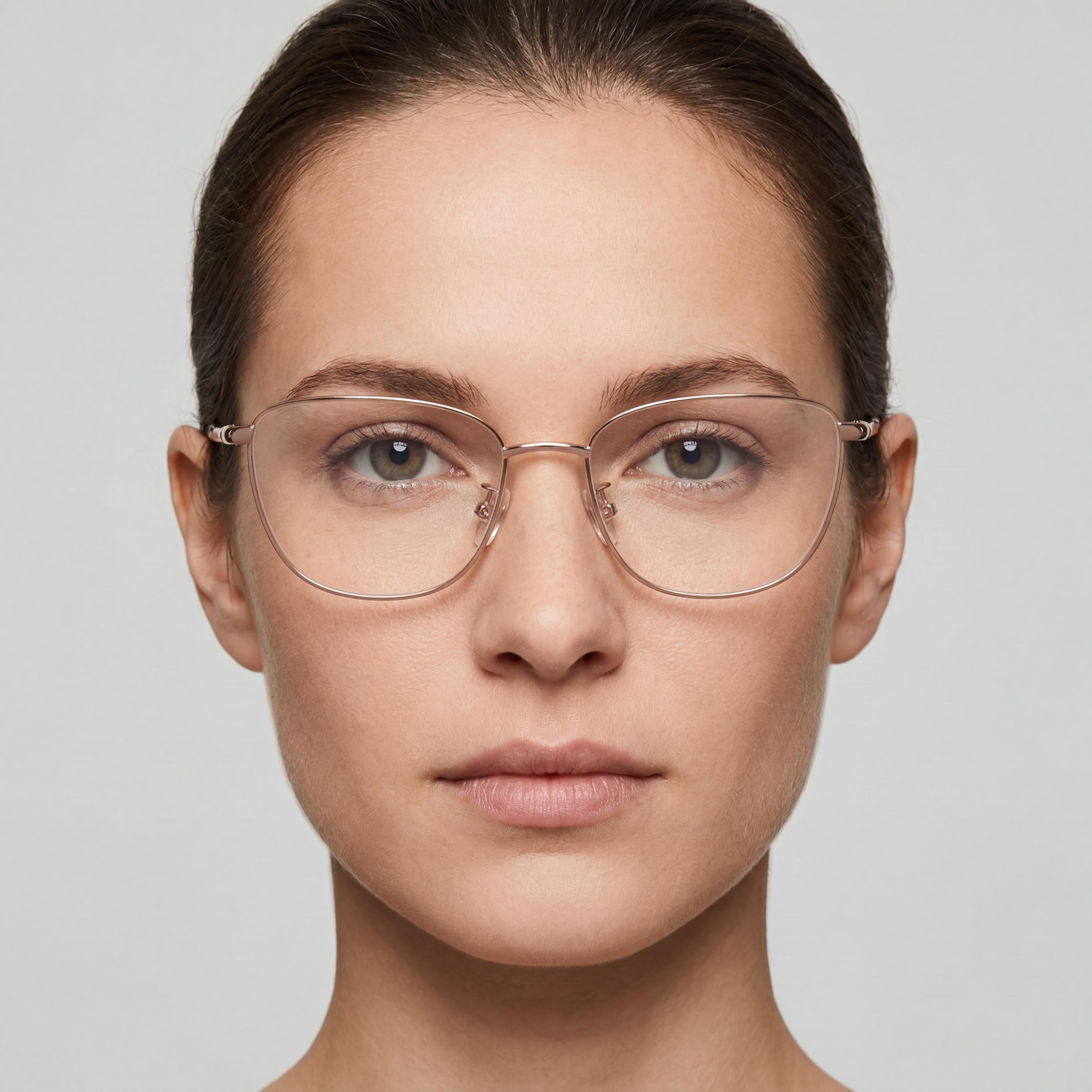 Tory Burch Classic Gold Women's Metal Gold Square Eyeglasses 52mm, Photo 3