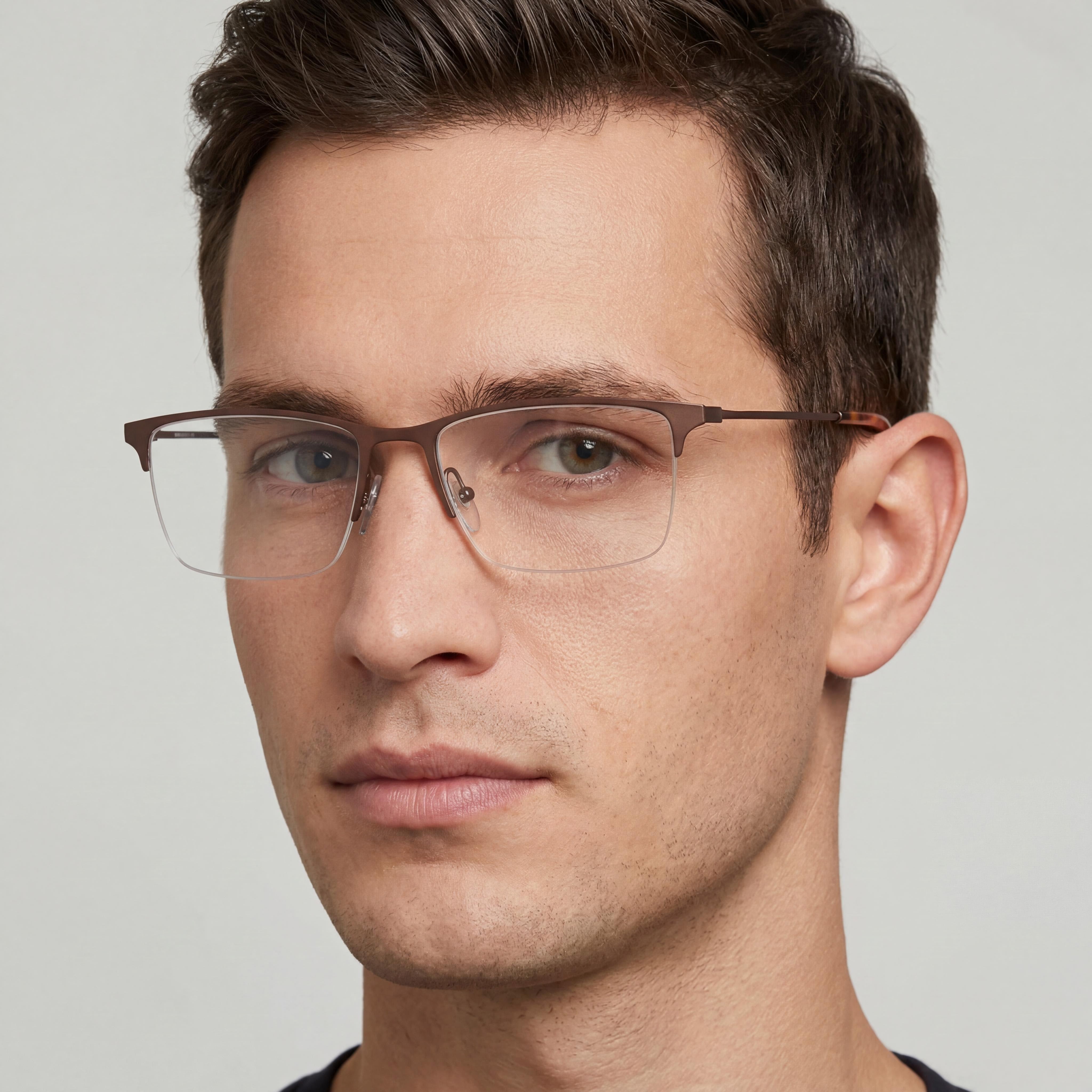 Emporio Armani Ea1171 Men's Matte Bronze Metal Prescription Eyeglass Frames 57-18-145mm, Photo 3