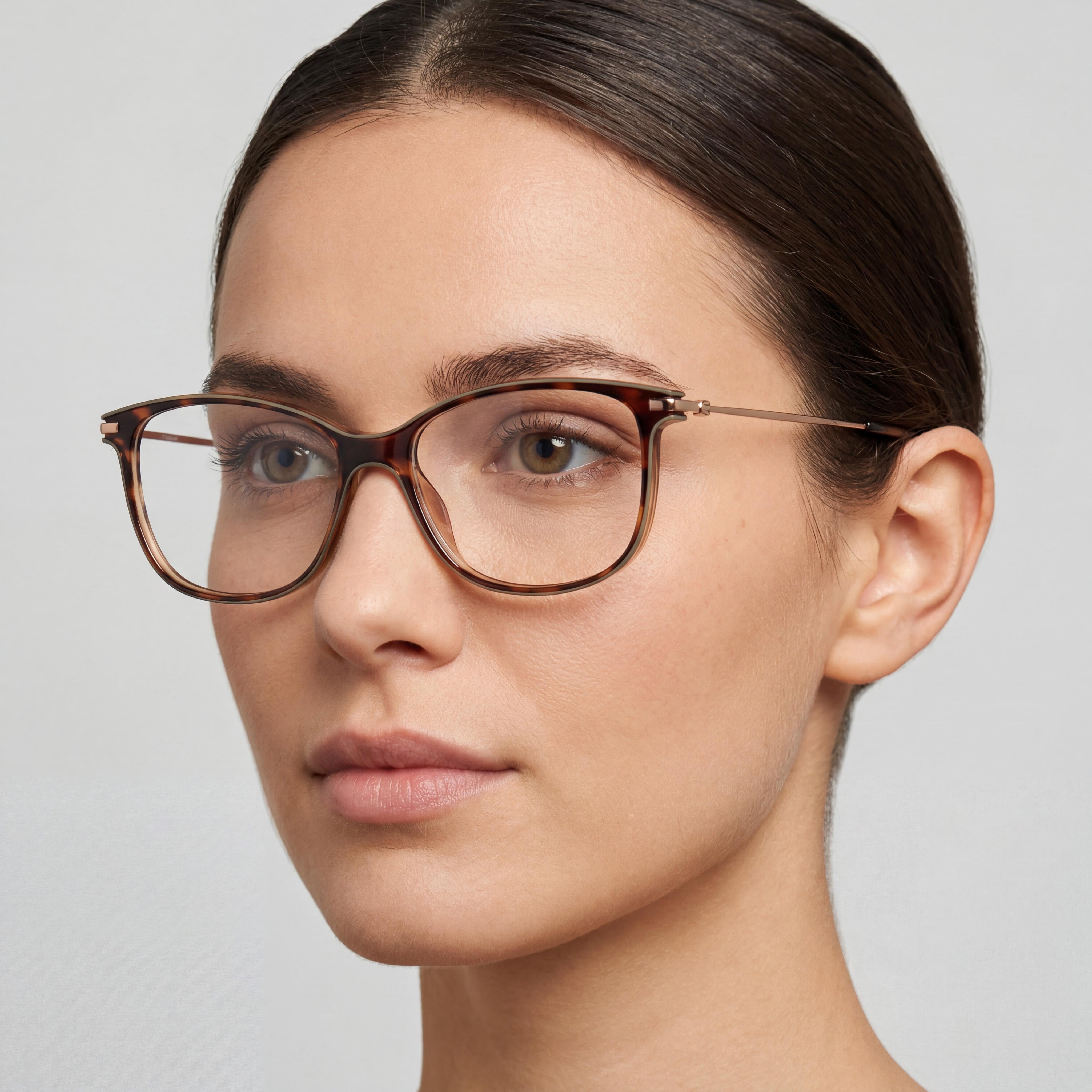 Polaroid PLD D416 Women's Rectangular Havana PROPIONISED Frame Polycarbonate Lens Eyeglasses 54mm, Photo 4