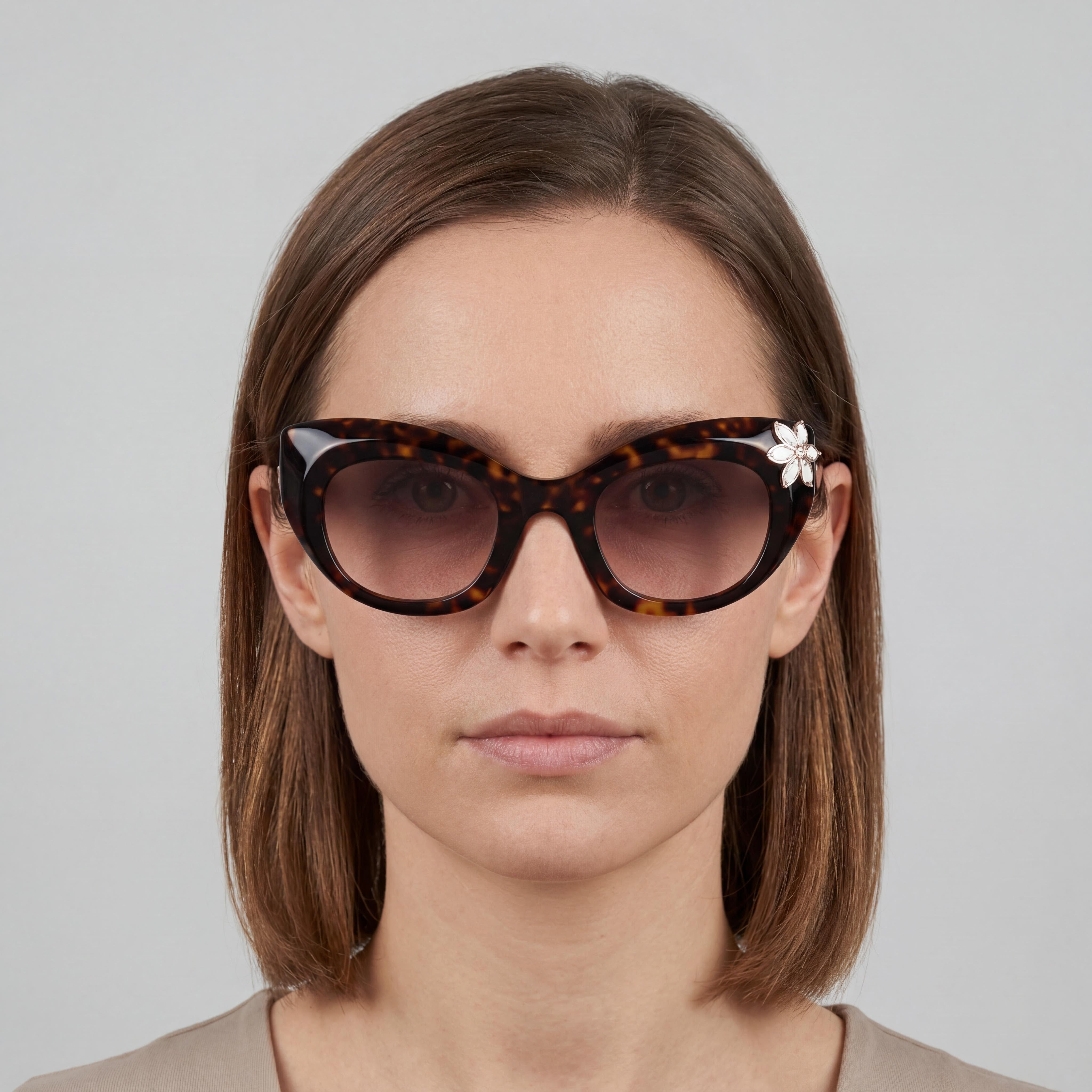 Carolina Herrera HER 0215/S Women's Havana Ecological oil Frame Brown Shaded Sunglasses 50mm, Photo 5