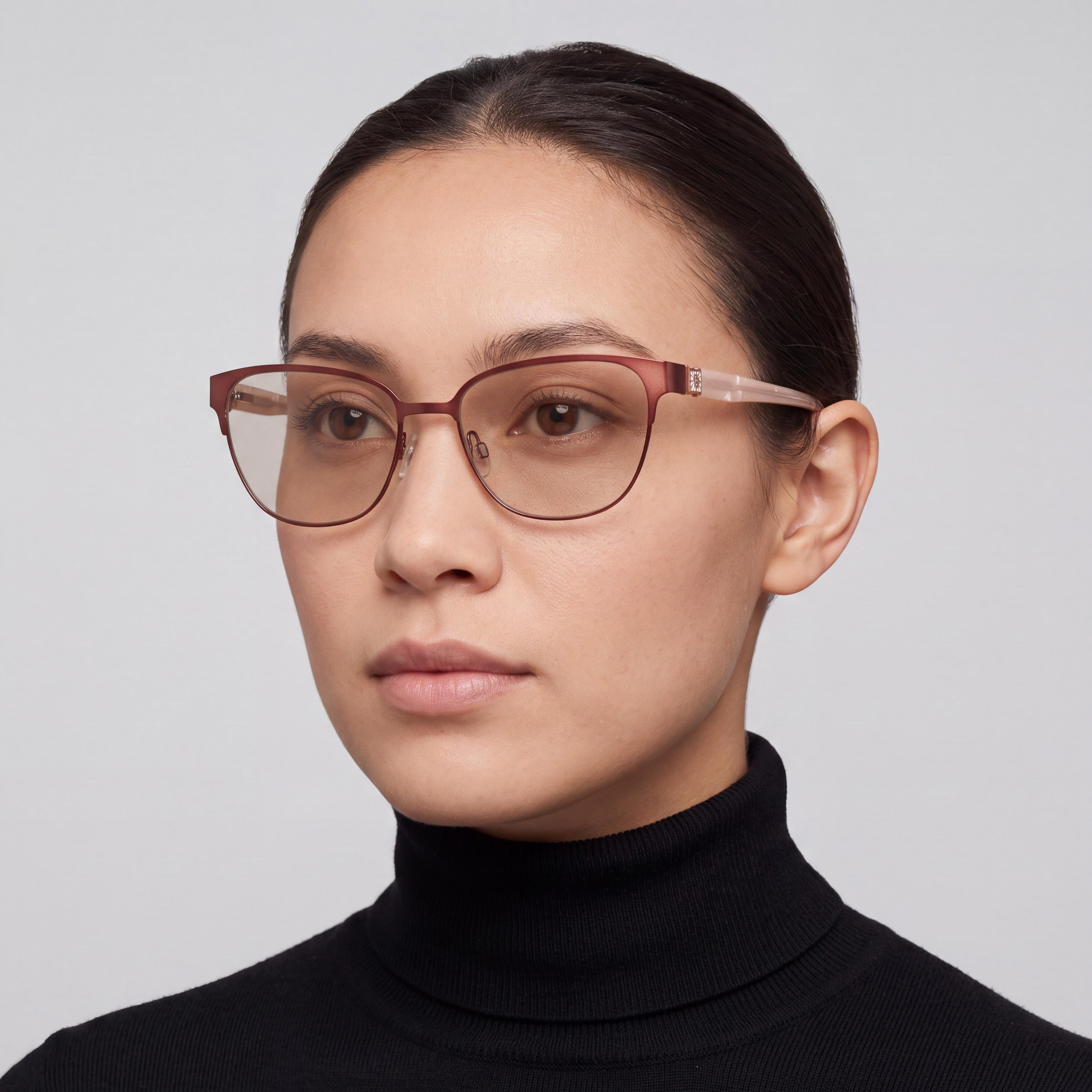 Anne Klein Ak5122 Unisex Acetate Mocha Eyeglasses with Polycarbonate Lenses 52-17-135, Photo 4