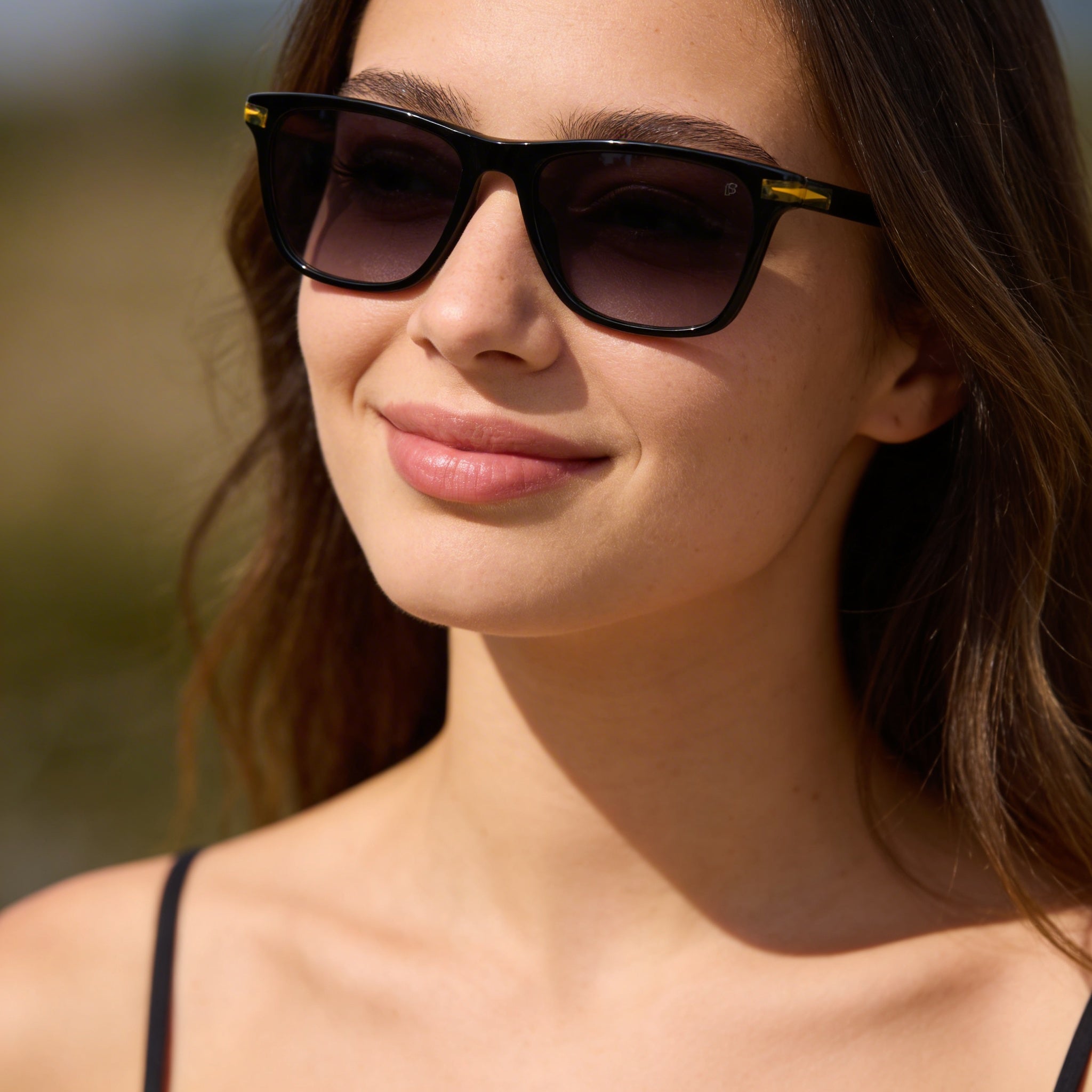 David Beckham DB 1092/S Unisex Rectangular Black Acetate Non-Polarized Gradient Sunglasses Dark Grey Shaded 55-17-145, Photo 5