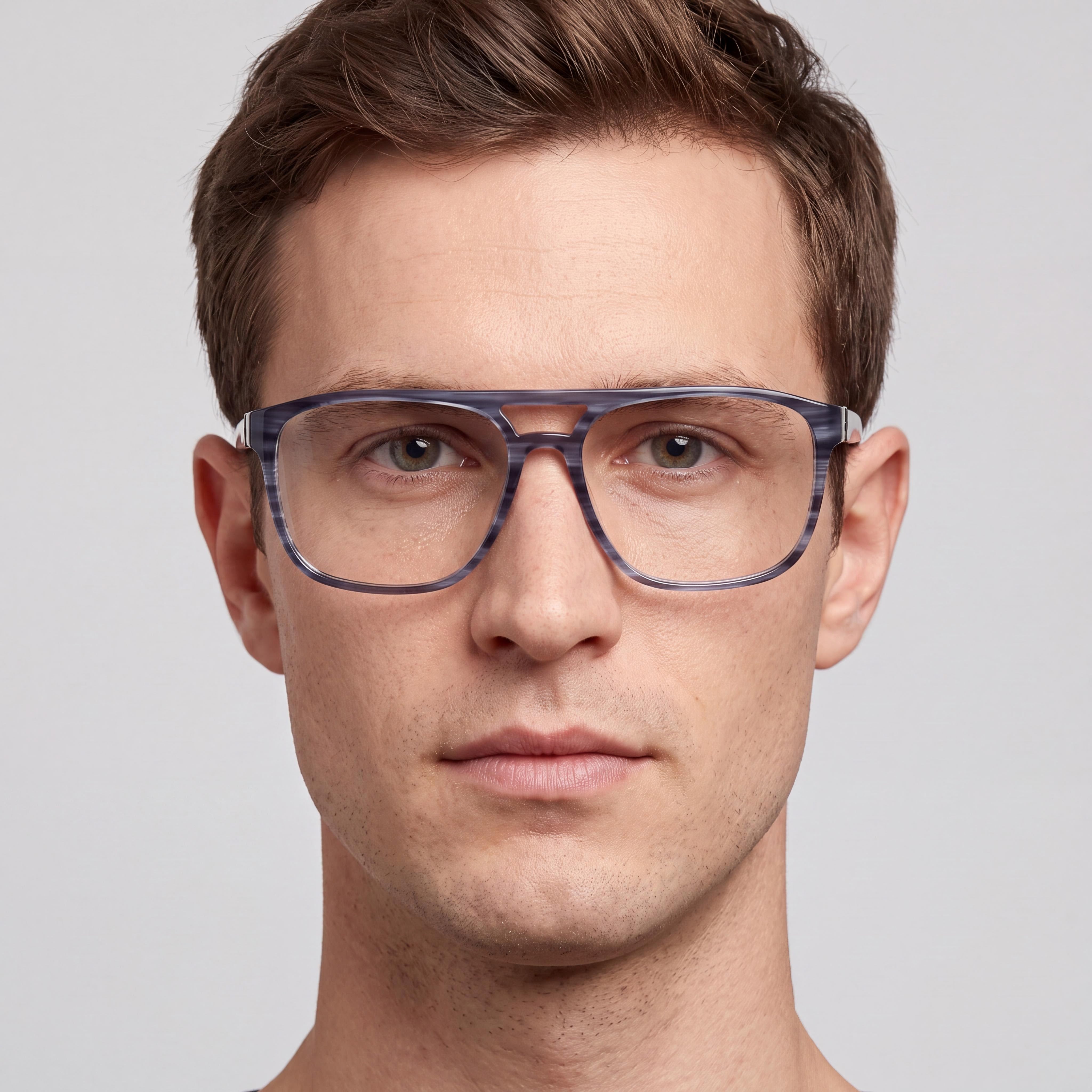 Timberland Tb50033 Men's Blue Horn Eyeglasses Frame, 62mm Lens Width, 17mm Bridge Width, 150mm Temple Length, Photo 5