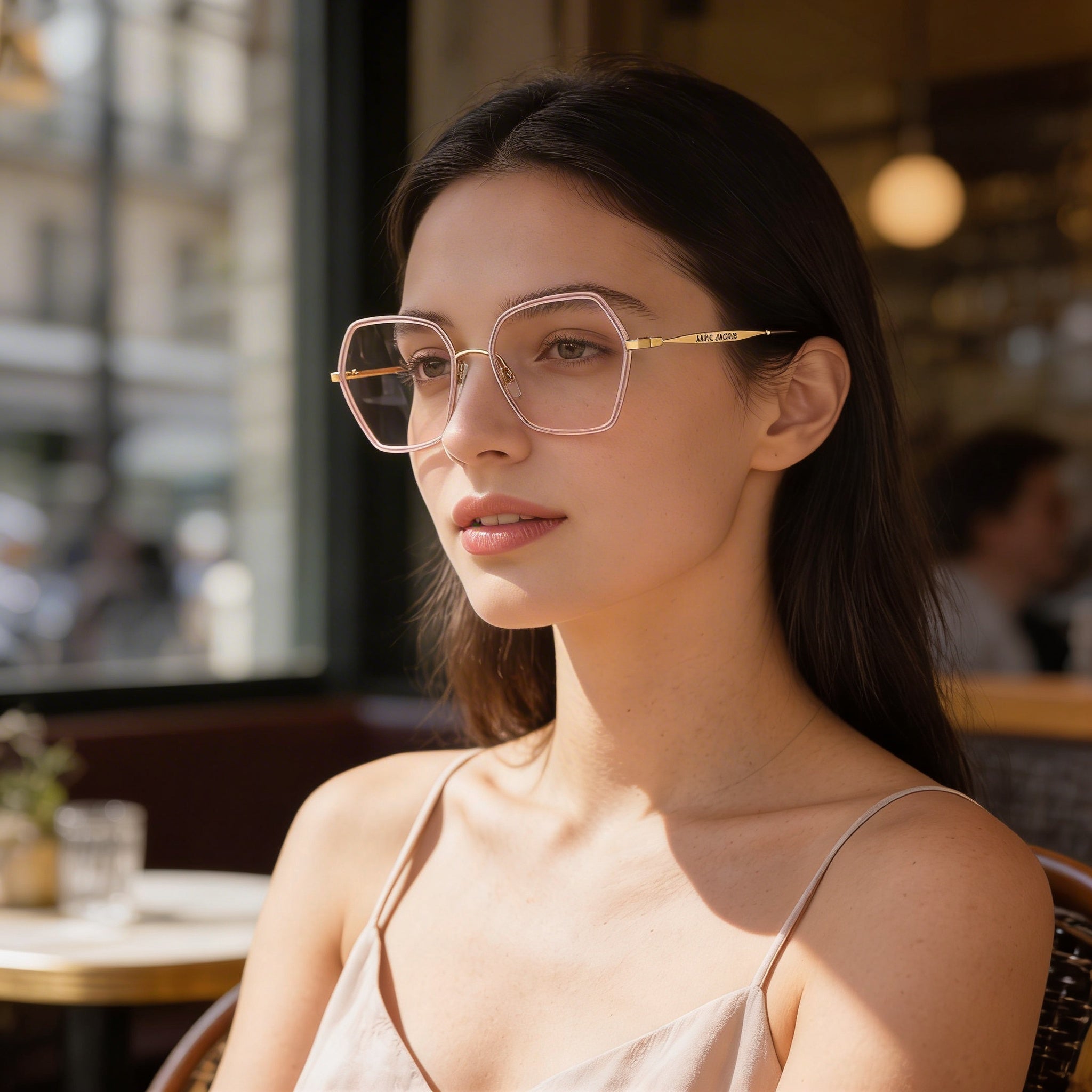 Gafas Marc Jacobs Marc 665 para mujer con montura de acero aleado y lentes de policarbonato, talla 54/18/145, Photo 6