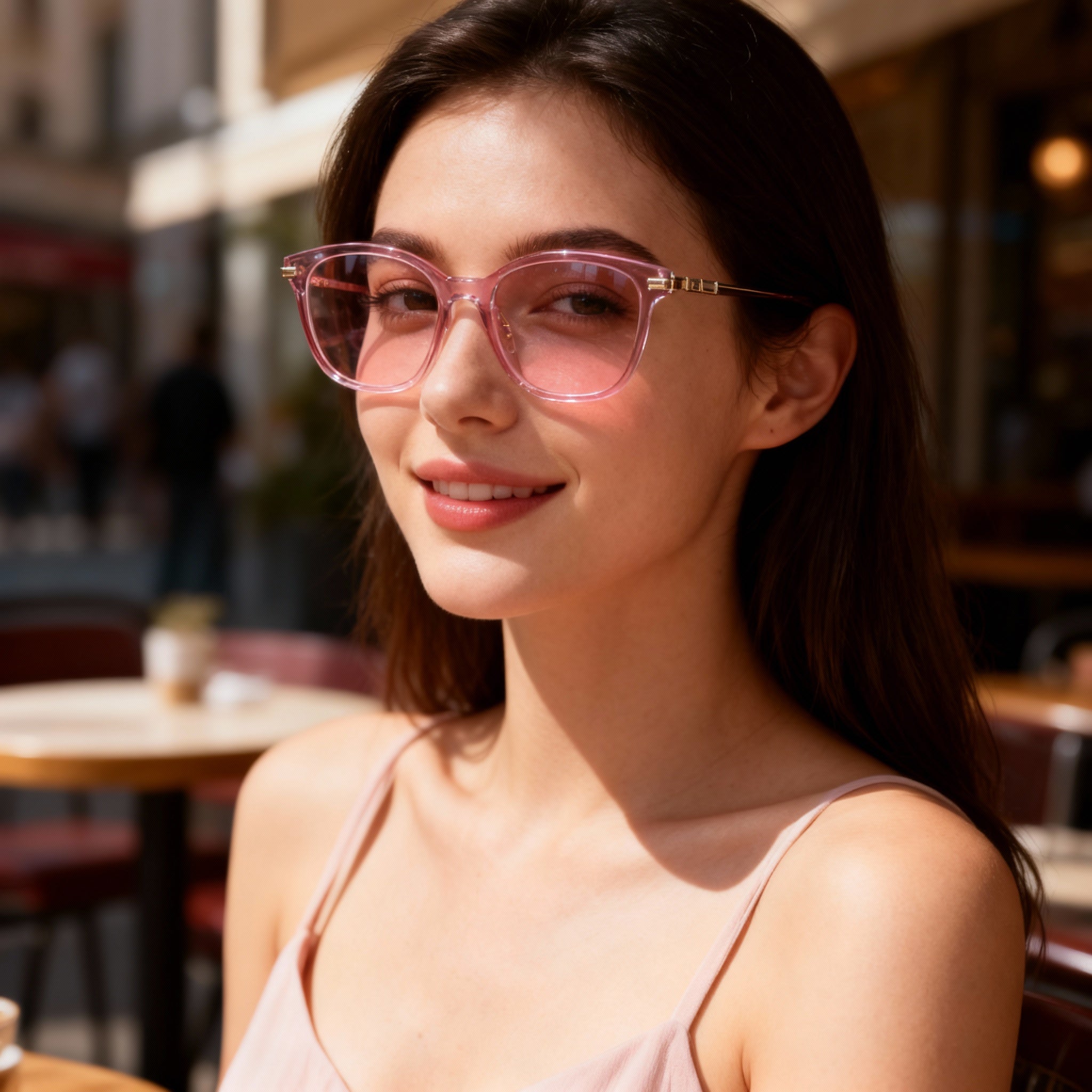 Escada Classic Women's Full-Rim Acetate Optical Eyeglasses in Wine Red - Lens 53mm, Bridge 15mm, Temple 135mm, Photo 6