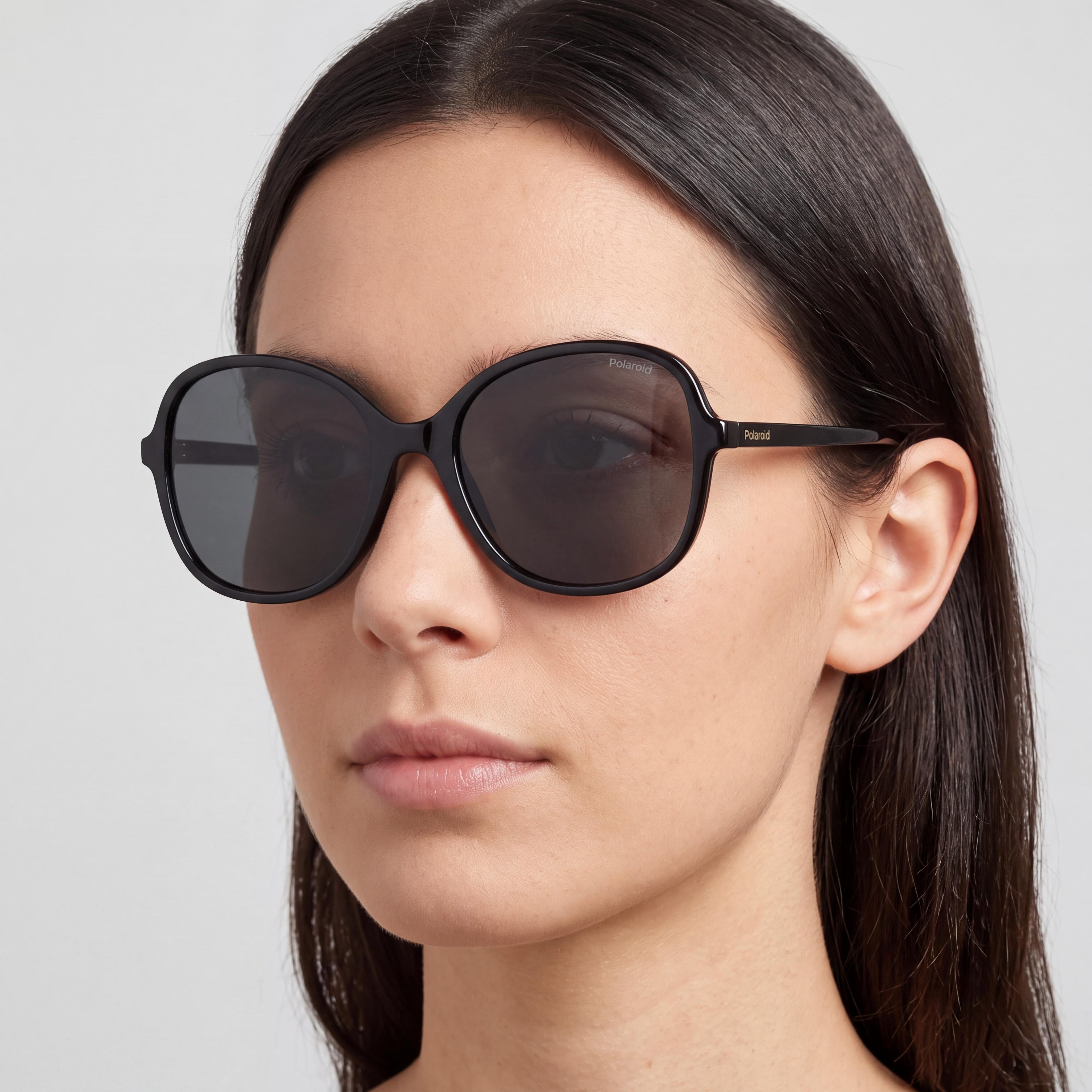 Polaroid Pld 4136/S Women's Black Polycarbonate Frame Grey Polycarbonate Lens UV Protection 54mm, Photo 5