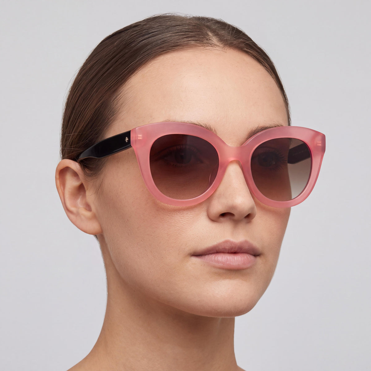 kate spade new york Gafas de sol de mujer de temporada, de plástico, color rosa, montura marrón, lentes marrones sombreadas, 50 mm, Photo 4