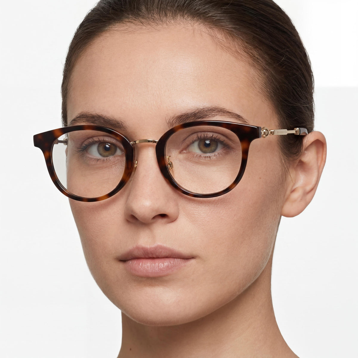 BURBERRY Be 2413d Women's Injected Dark Havana Frame with Clear Polycarbonate Lenses 48-21-140mm, Photo 3