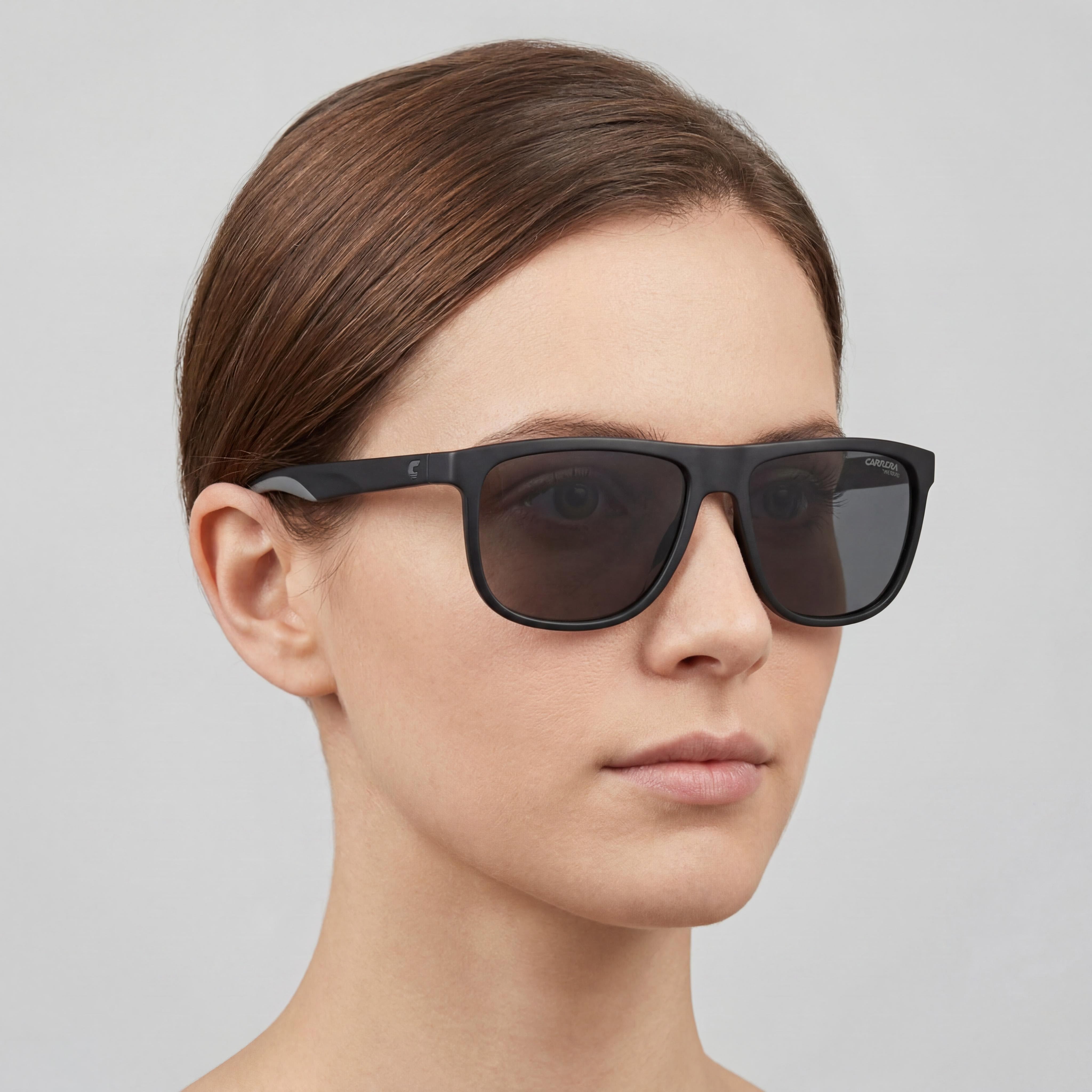 Carrera Modern Matt Black Square Sunglasses for Women, 58mm, Photo 5
