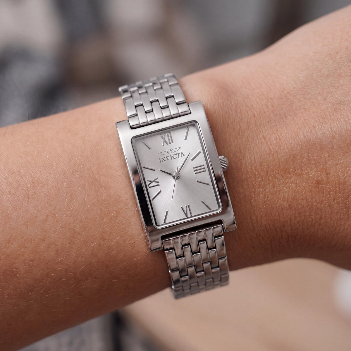 Invicta Angel 48146 Women's Silver-Tone Stainless Steel Quartz Movement Bracelet Watch 19mm, Photo 3