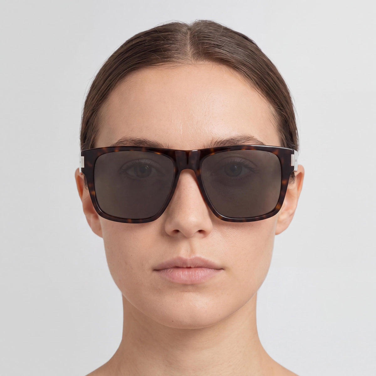 Yves Saint Laurent Women's Square/Rectangle Plastic Frame Havana Grey Non-Polarized Sunglasses 56/16/145, Photo 4