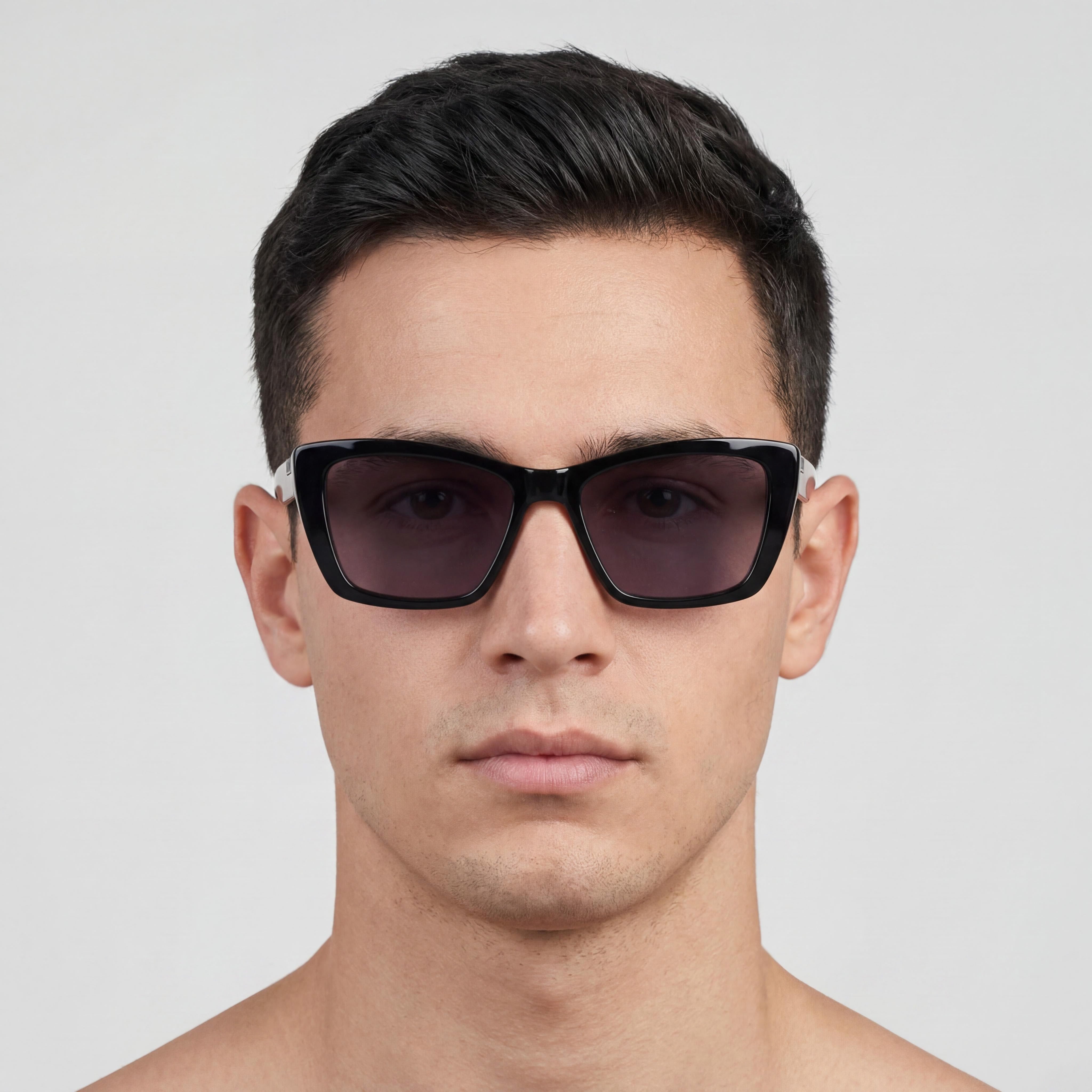 Gafas de sol DKNY Modern para hombre con montura de plástico negro, lentes de policarbonato, 54 mm, protección UV, Photo 5