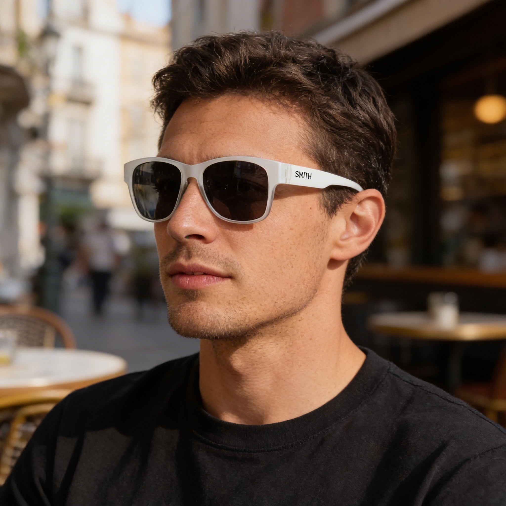 Smith Eyewear Men's Polyamide Sunglasses Matte Crystal Grey Blue 54mm UV Protection Anti-Reflective Non-Polarized, Photo 5