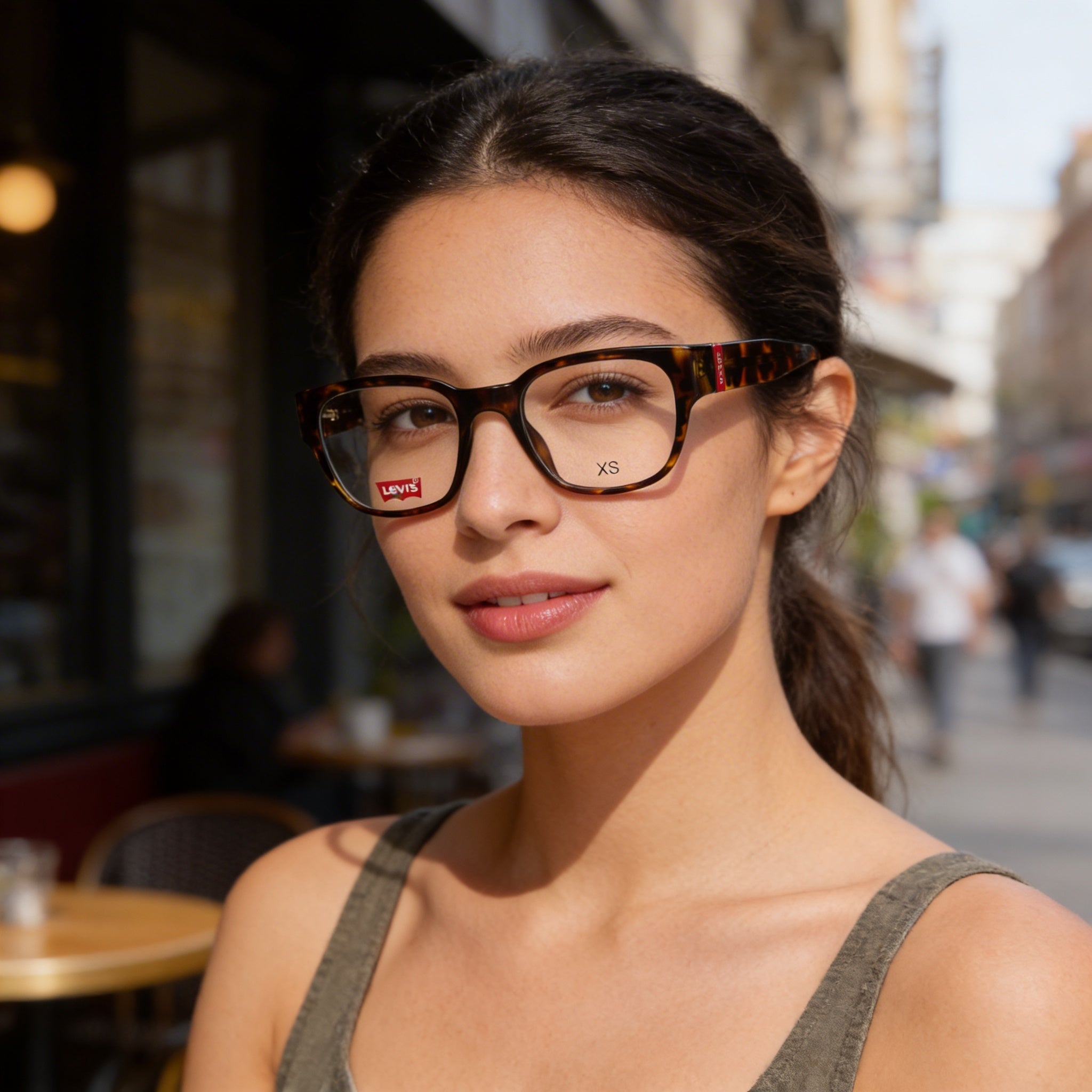 Levi's Modern Women's Injected Havana Frame Sunglasses with Havana Polycarbonate Lenses Size 51mm, Photo 3