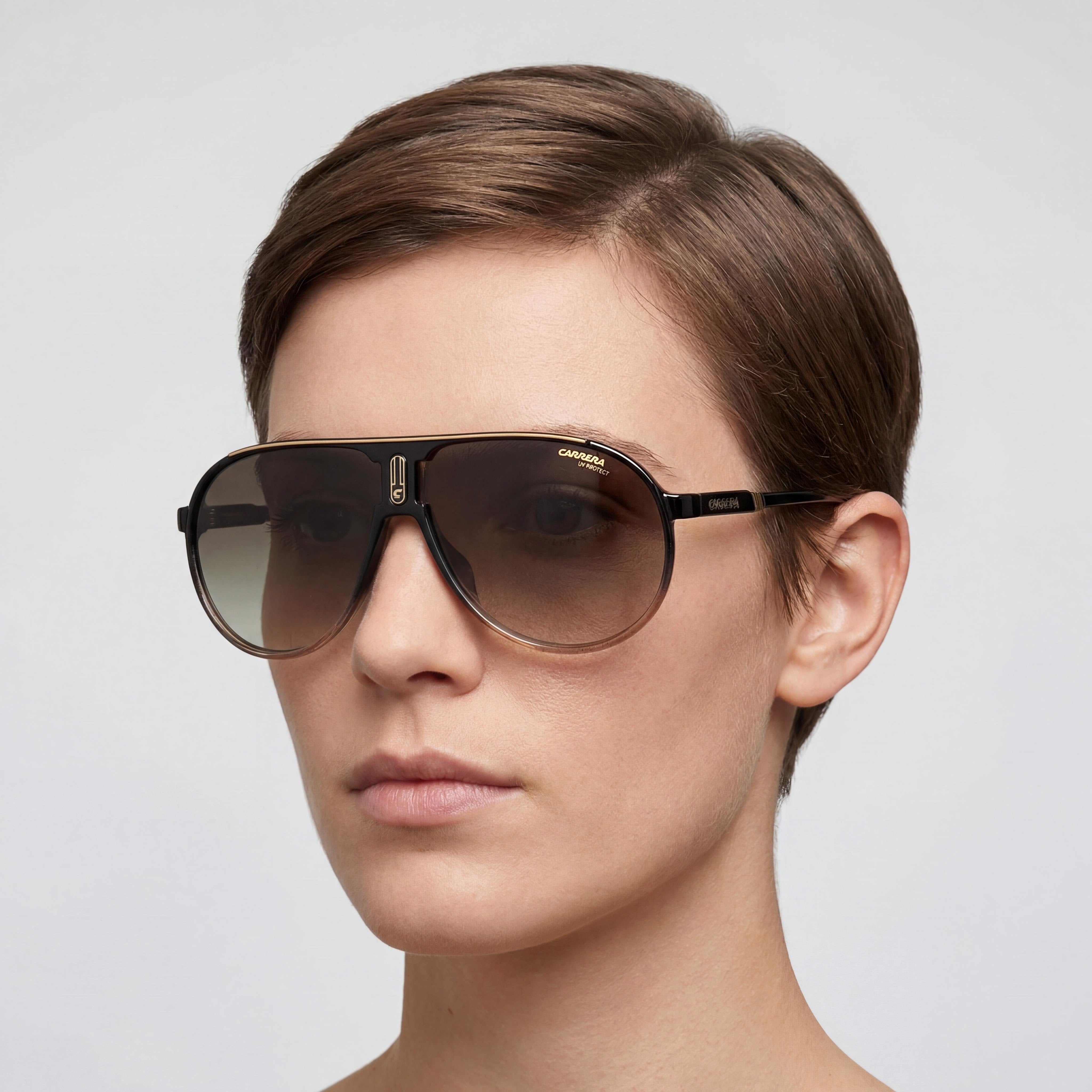 Carrera CHAMPION65/N "DCC/HA" Black Aviator Unisex Sunglasses, Photo 4