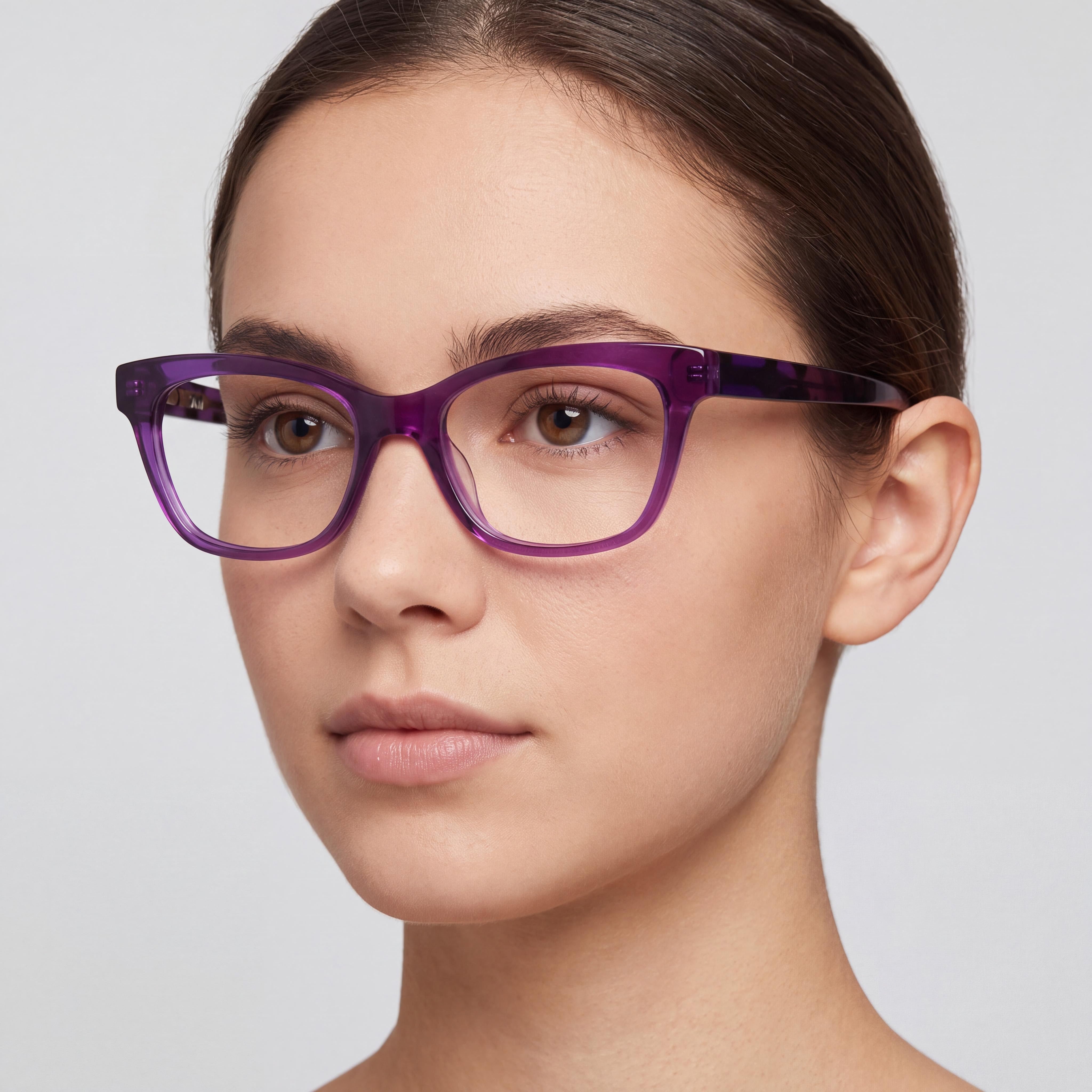 DKNY Dk5053 Unisex Sunglasses with Crystal Purple Acetate Frame and Crystal Purple Polycarbonate Lenses 51mm, Photo 4