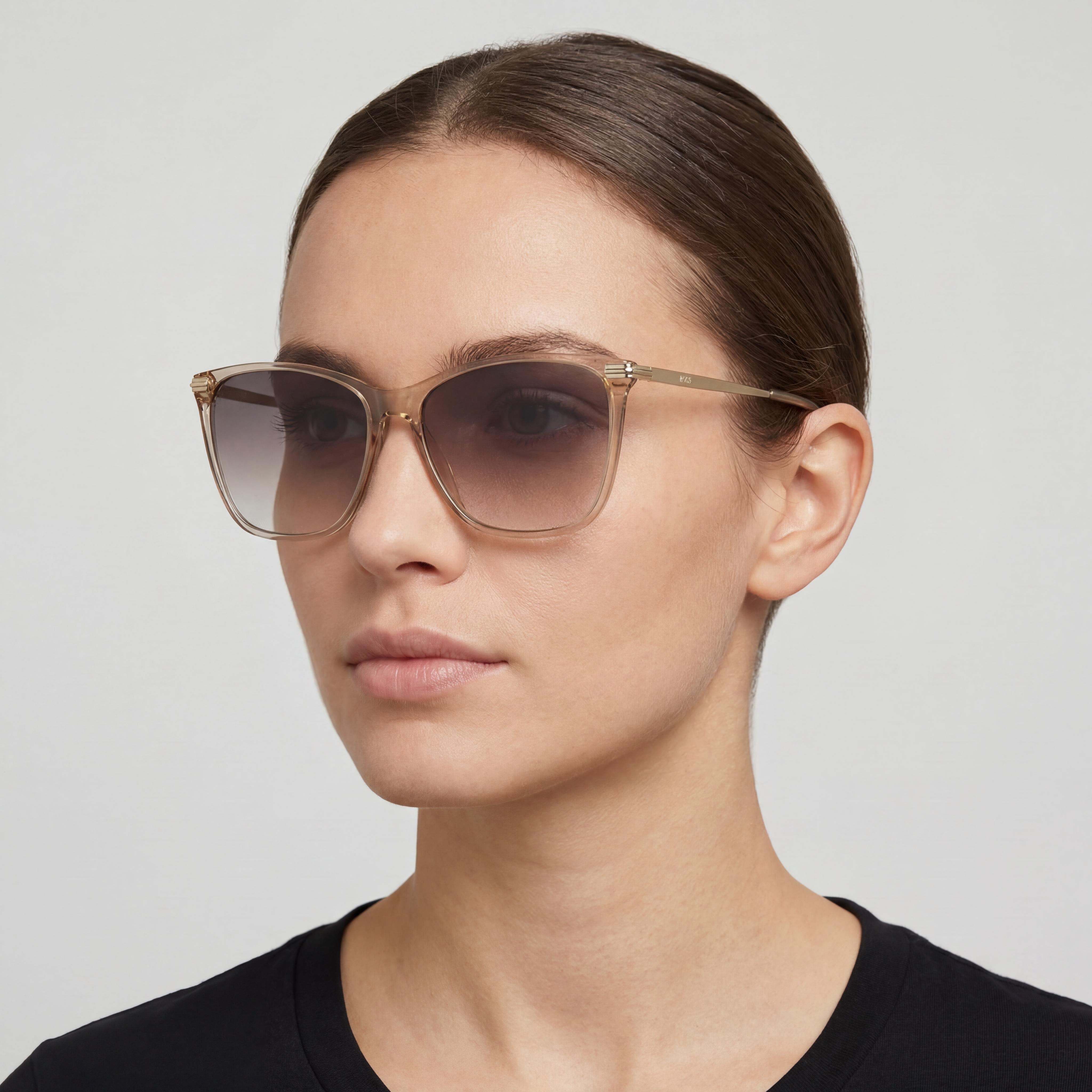 HUGO BOSS BLACK Casual Women's Multicolour Light Acetate Grey Brown Double Head UV Protection Sunglasses 58mm, Photo 3
