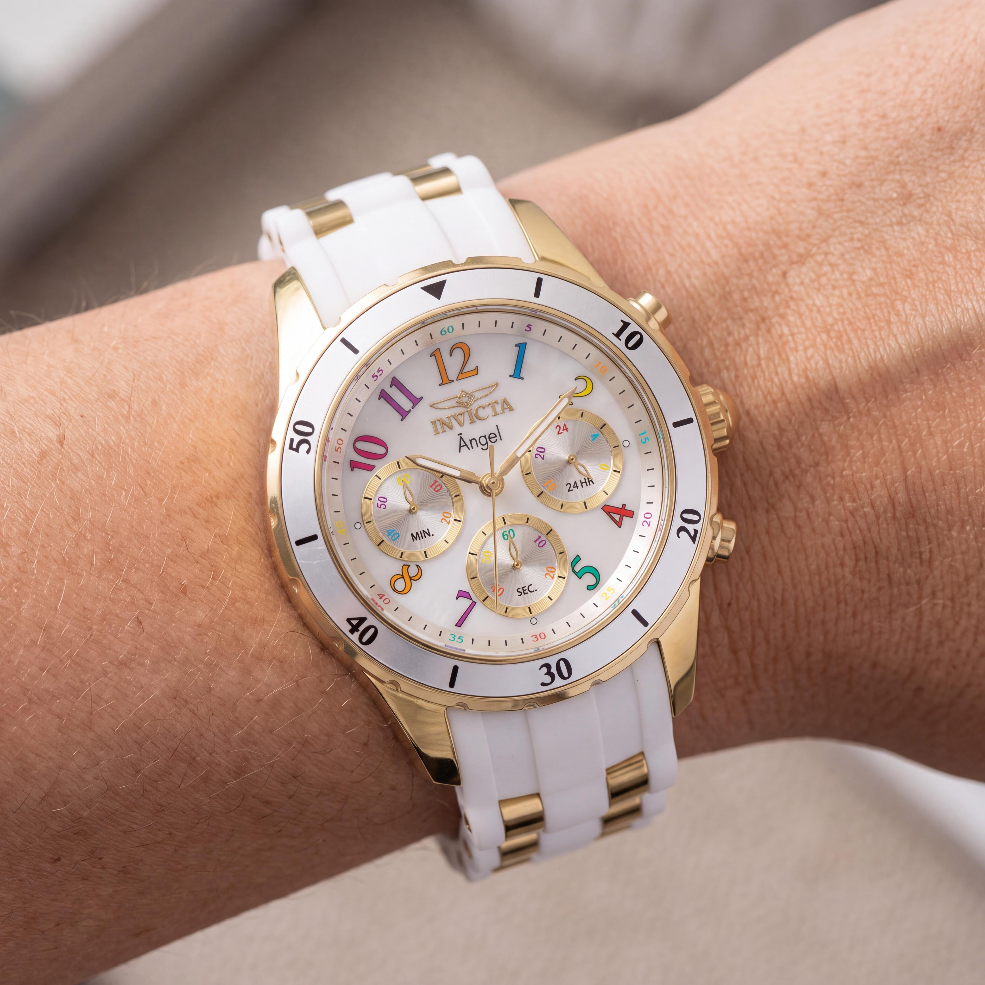 Invicta Angel 49801 Unisex Chronograph Stainless Steel Watch 40mm, Photo 3