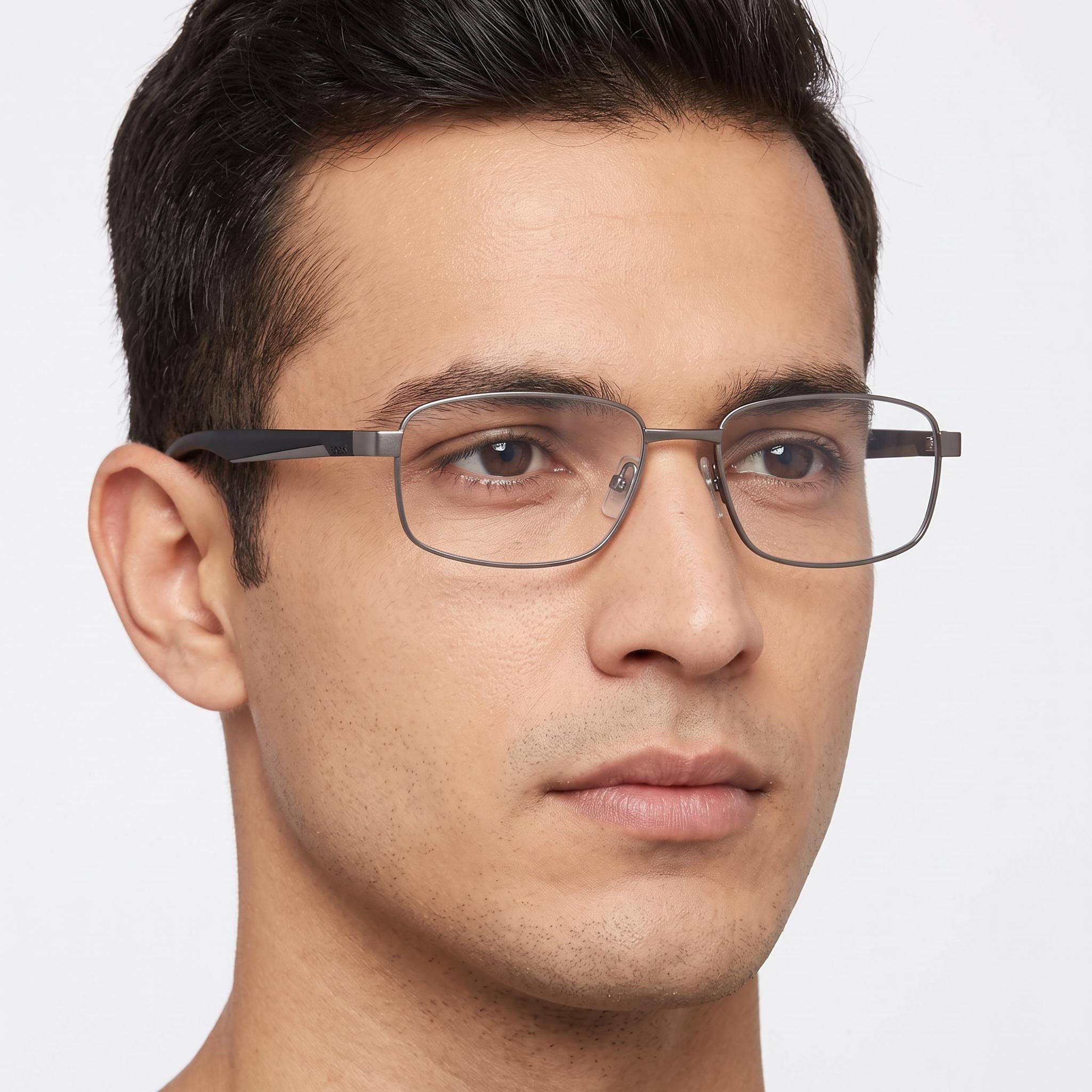 BOSS 1470/F Unisex Eyewear with Metal Frame, Polycarbonate Lenses, Matte Ruthen 57mm, Photo 5