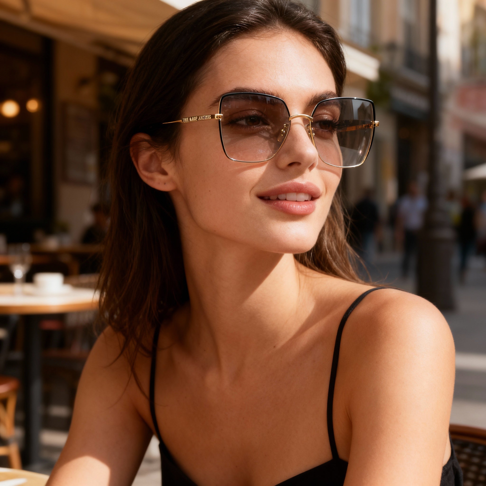 Marc Jacobs Modern Unisex Metal Sunglasses, Black Gold Copper Frame, Non-polarized Lenses 57-17-145, Photo 4