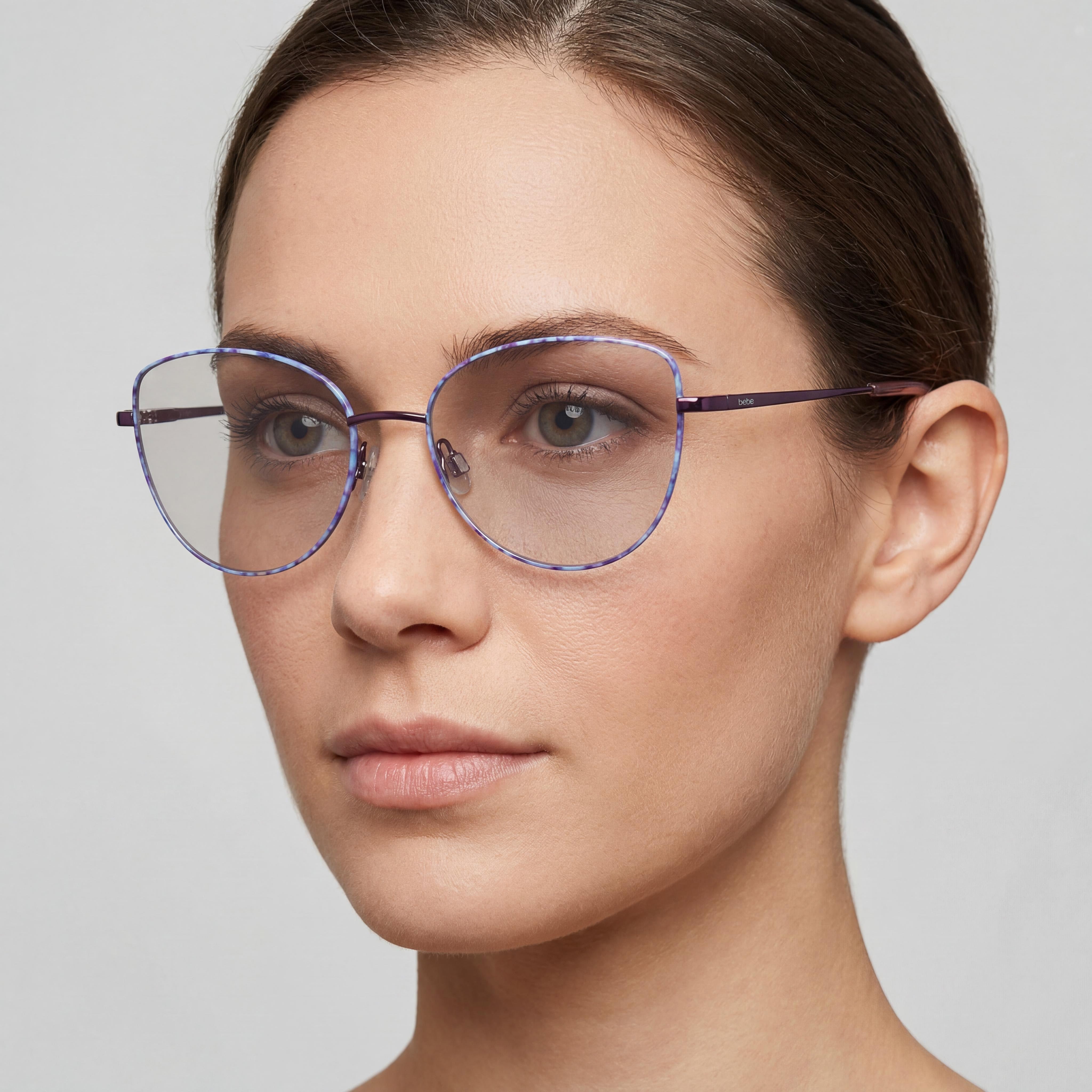 bebe Bb5207 Women's Plum Blossom Metal Clear Eyeglasses 53mm, Photo 4