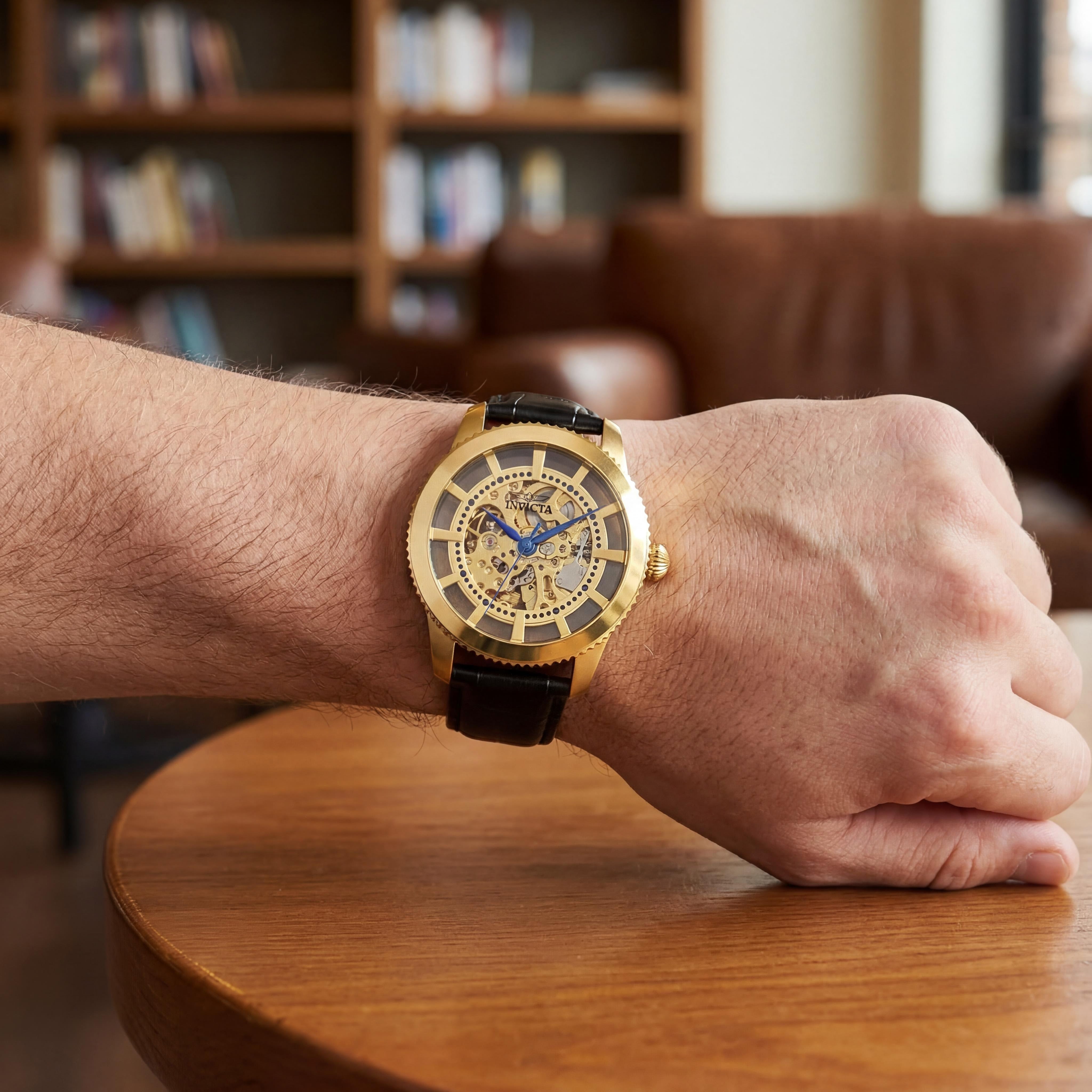 Invicta 23638 Men's Gold/Blue Automatic Watch, 45mm, Photo 3