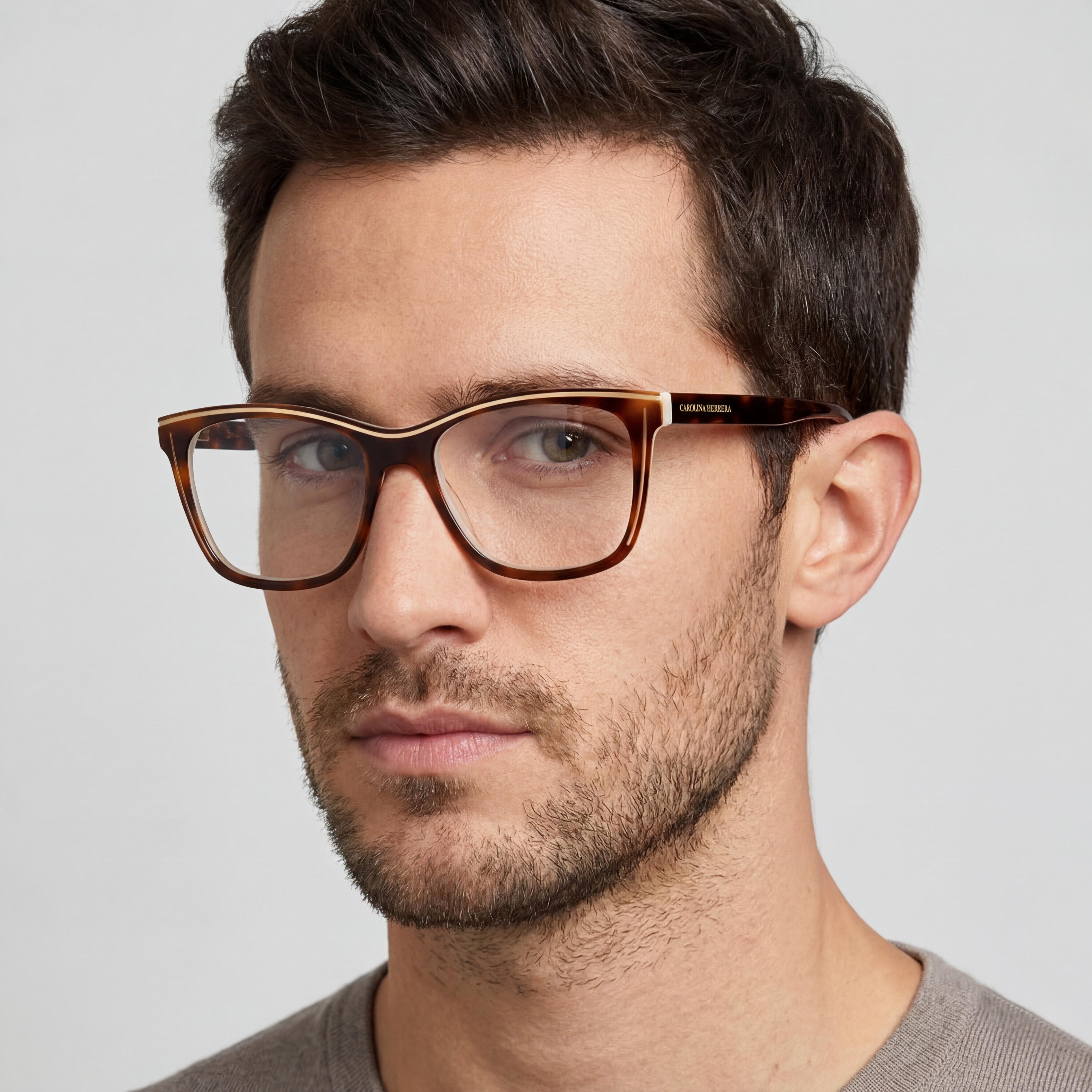 Carolina Herrera Her 0172 Acetato Multicolores Habana Lente Blanco 53mm para Hombre, Photo 4