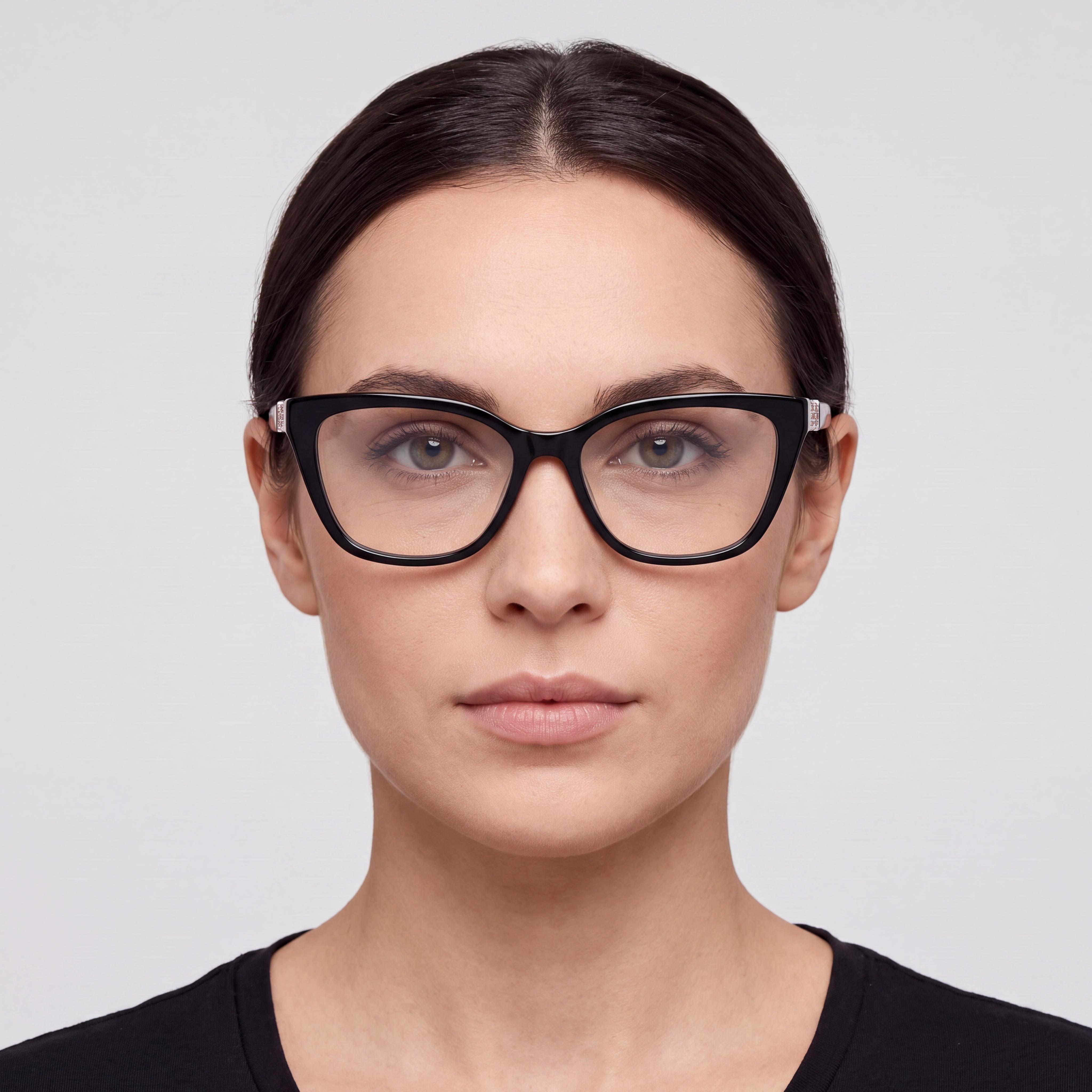 GUESS GU2941 Women's Casual Style Eyeglasses with a Shiny Black Plastic Frame, Size 51-15-140mm, Photo 4