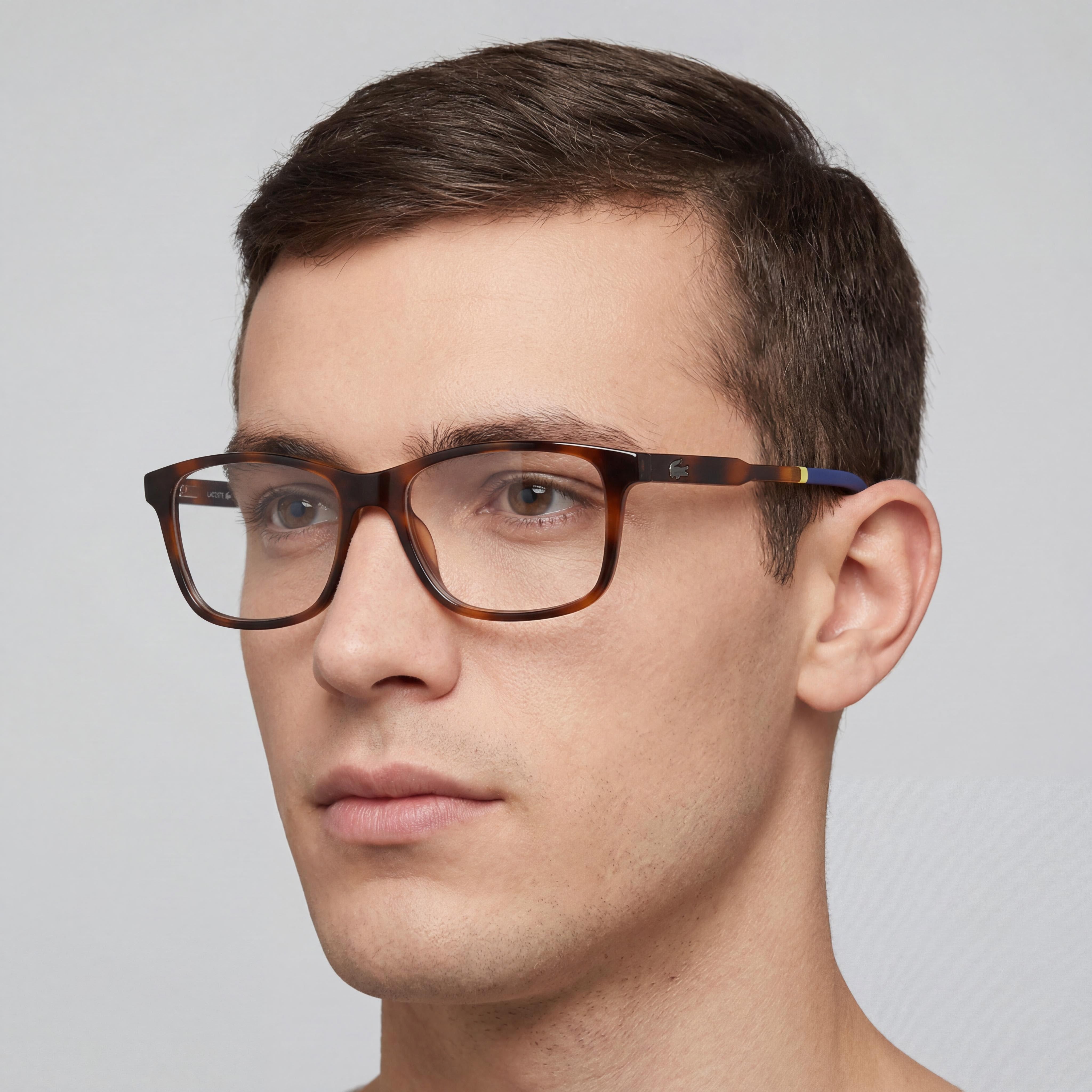 Gafas unisex Lacoste Casual Style L3647 con montura de plástico inyectado en color Habana y ancho de lente de 50 mm., Photo 3