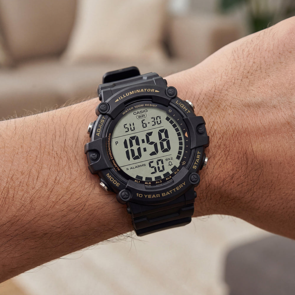 Casio AE-1500WHX-1AVDF (D275) Men's Chronograph Watch, 51mm