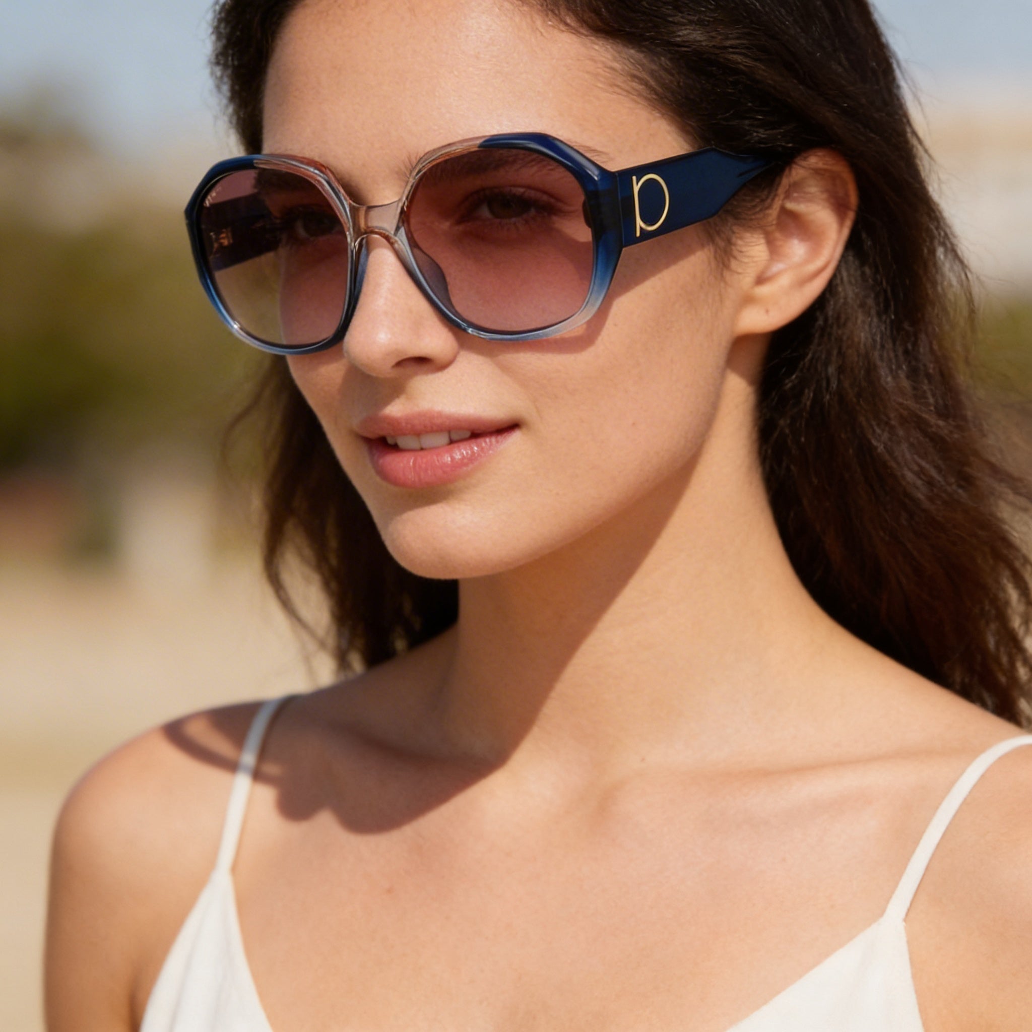 Salvatore Ferragamo Sf943s Unisex Grey Rose Gradient Acetate UV Protection Sunglasses 60mm, Photo 5
