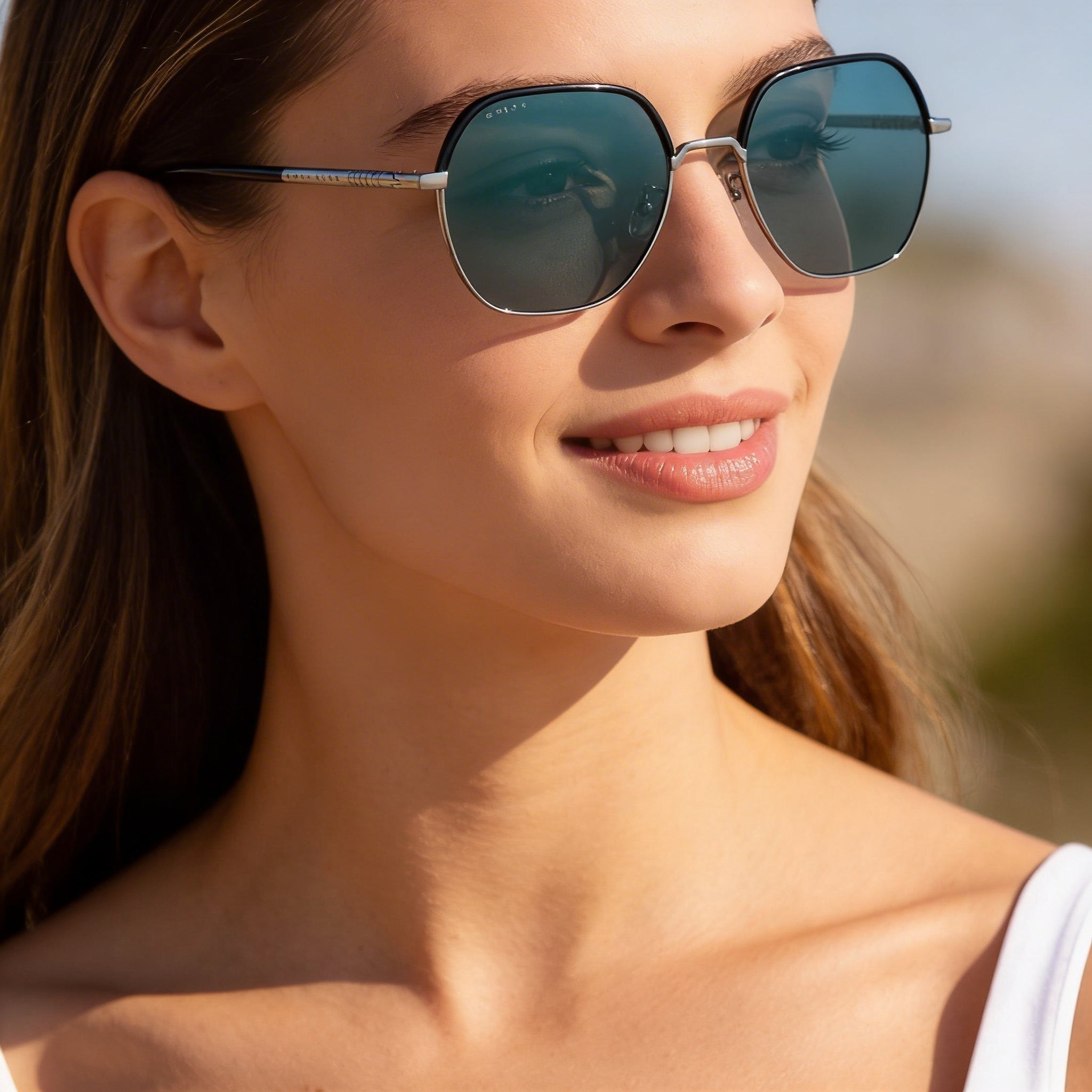 Hugo Boss Boss 1107/F/S Men's Asian Fit Dark Ruthenium Black Green Lens Non-Polarized UV Protection Sunglasses 56mm, Photo 6