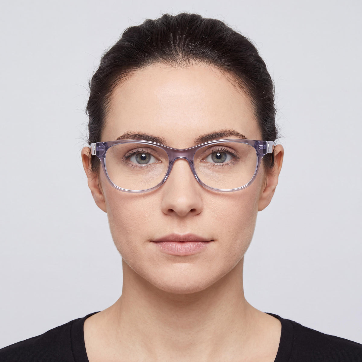 Converse Cv5073y Women's Optical Eyeglasses, Acetate Frame in Crystal Grey Color, 50mm Lens Width, Photo 4