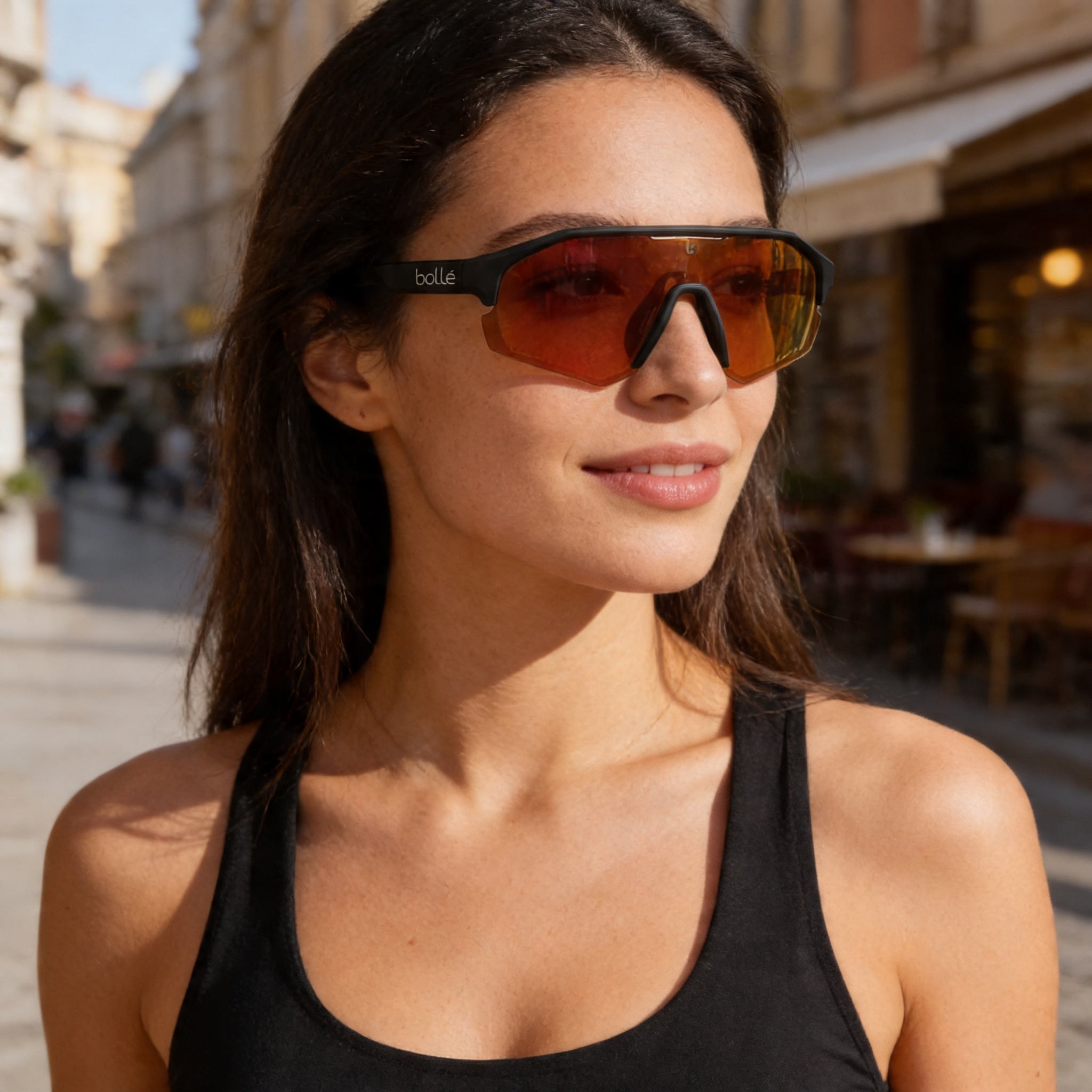 Gafas de sol bollé Lightshifter unisex con protección UV fotocromática de poliuretano termoplástico - Lemon Oleo, lentes Phantom Brown Red, Photo 6
