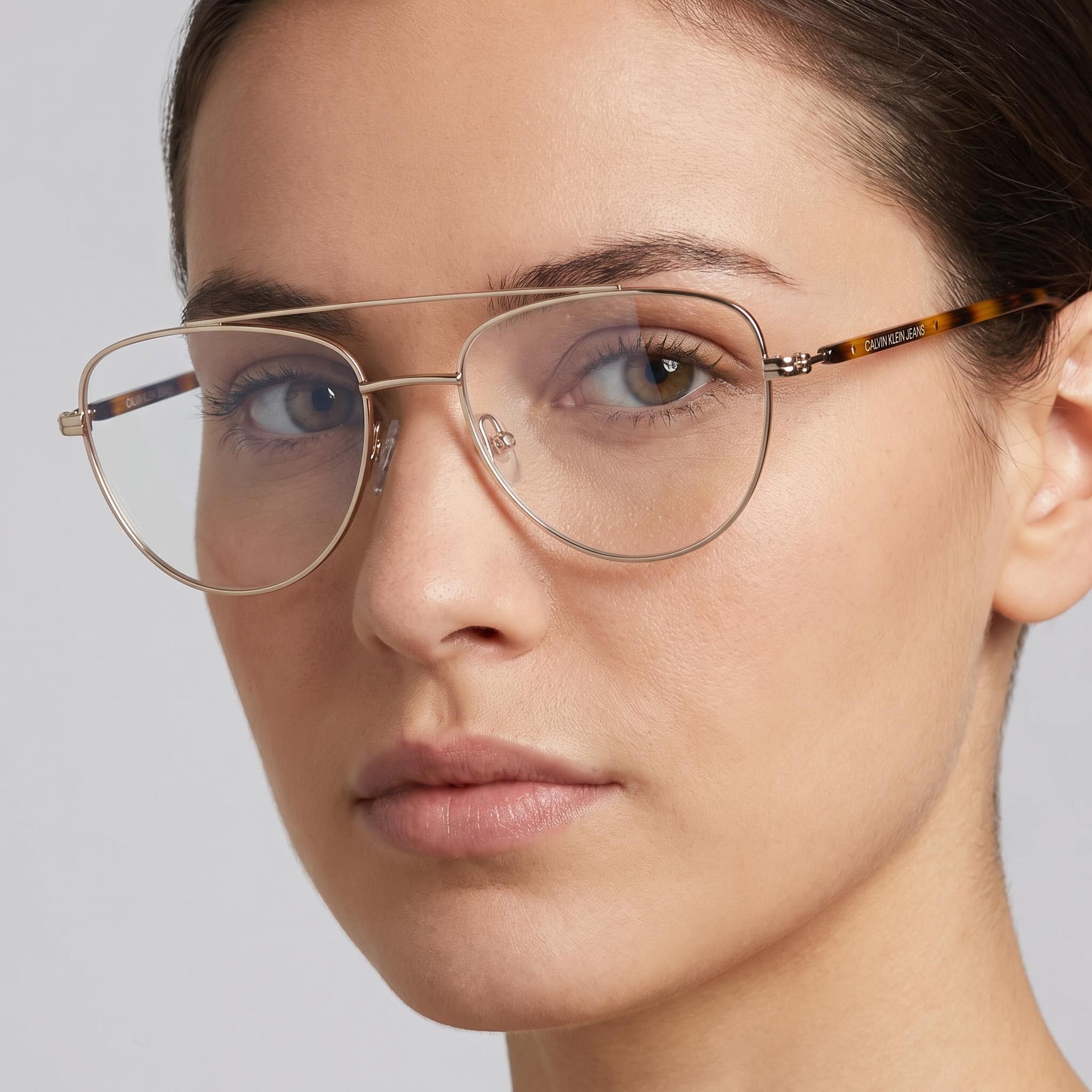 Calvin Klein Jeans Contemporáneo para Mujer Acero Aleación Dorado 53mm, Photo 4