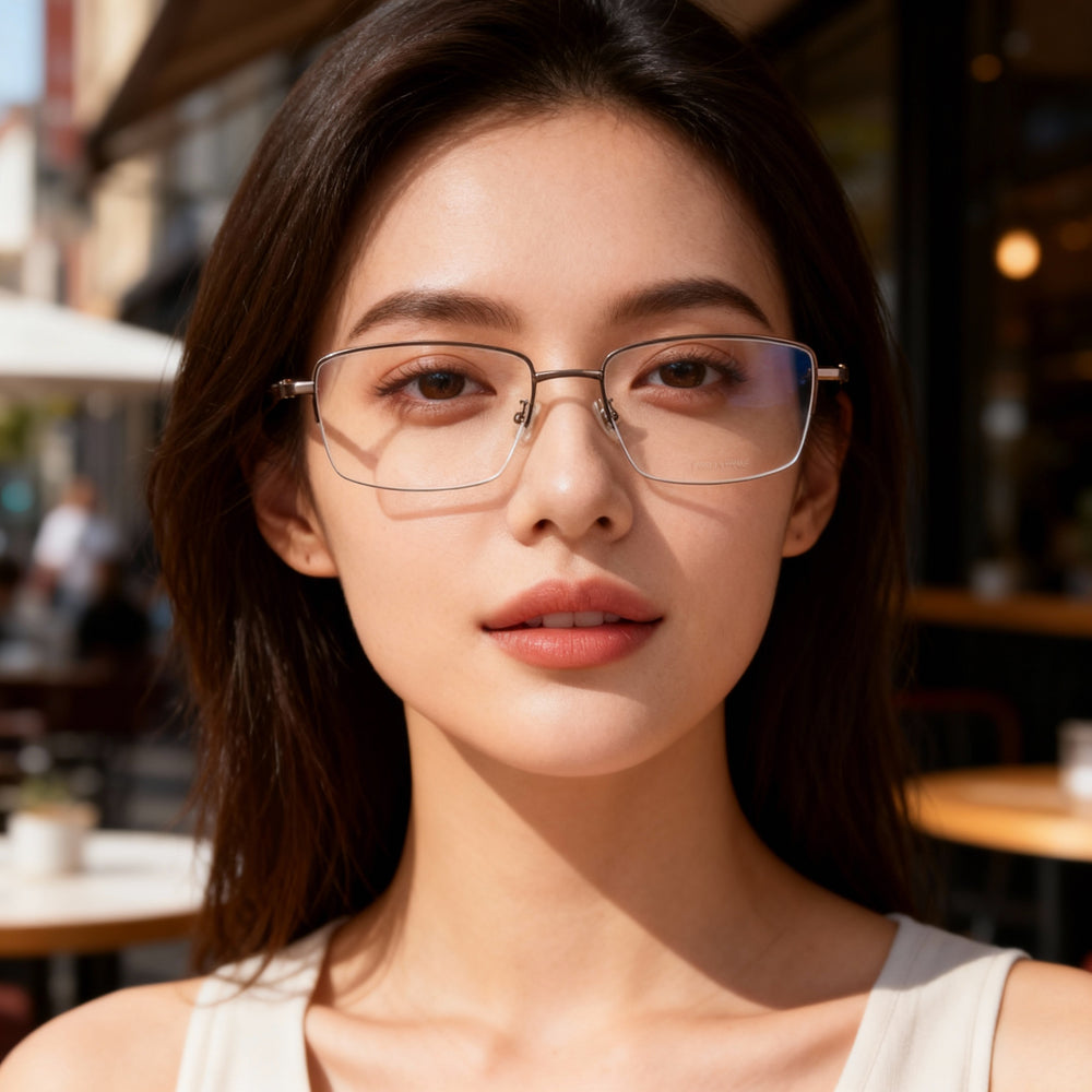 Gafas de vista HARLEY-DAVIDSON Hd9024 unisex de titanio mate, lentes polarizadas transparentes, 59-17-145