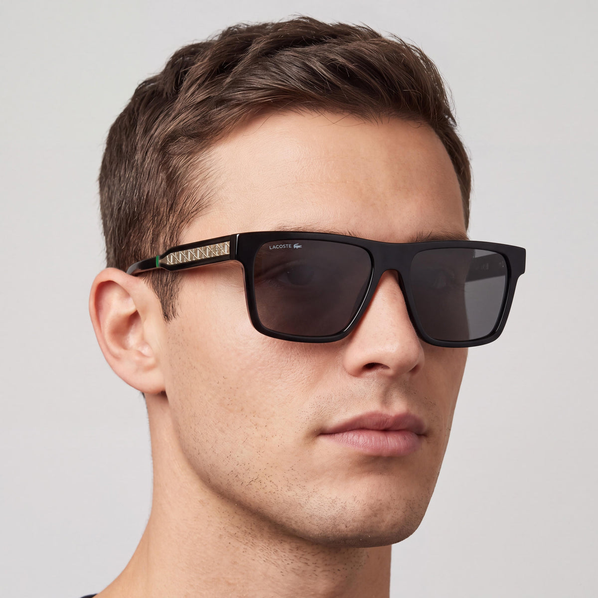 Lacoste L6059s N Men’s Black Plastic Frame Polycarbonate Lens UV Protection Eyewear Lens Width 56mm, Photo 3